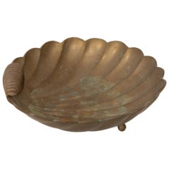 Cast Bronze Shell Catchall Tray