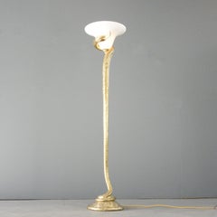 Cast Bronze Snake Floor Lamp By Edgar Brandt