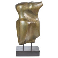 Cast Bronze Torso By American Artist Robert Glover