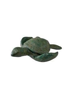 Cast Bronze Turtle Sculpture