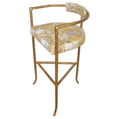 Cast-Bronze Twig Counterstool by Elan Atelier