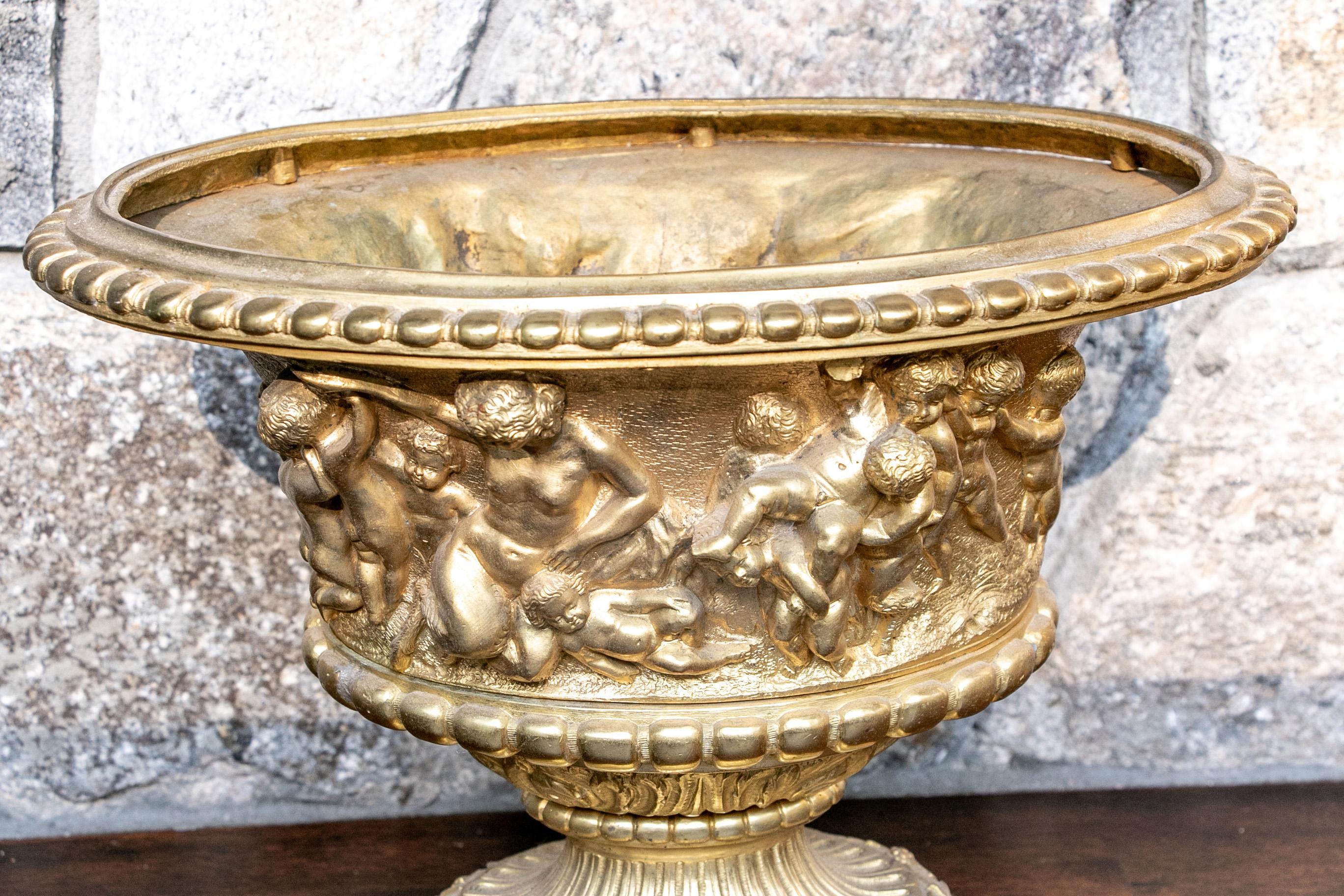 Cast Bronze Urn Form Planter 1
