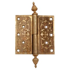 Charnière de porte victorienne en bronze coulé à soulever Qté disponible