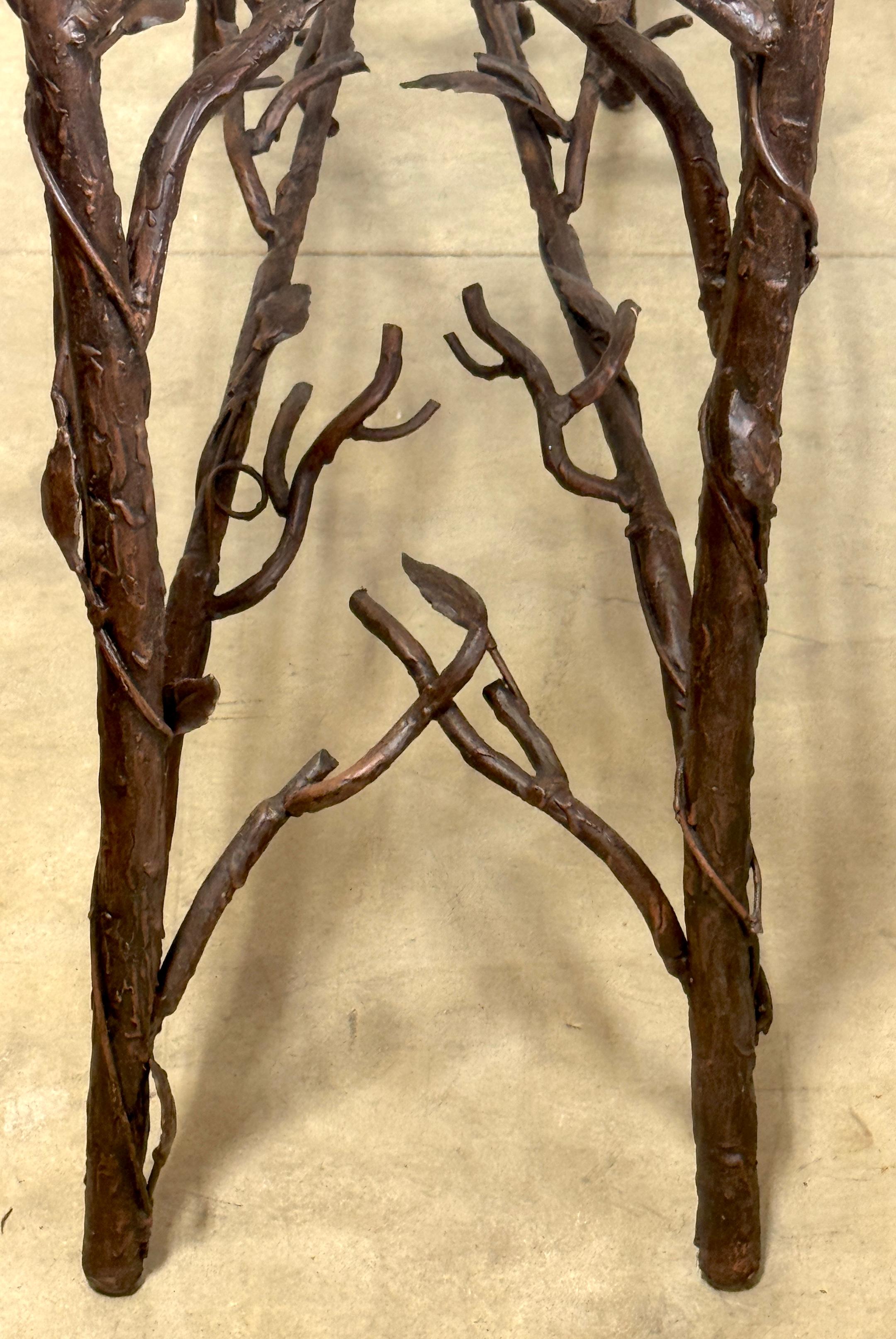 Cast Bronze Vine & Leaf Console Table , in the Style of Diego Giacometti For Sale 7
