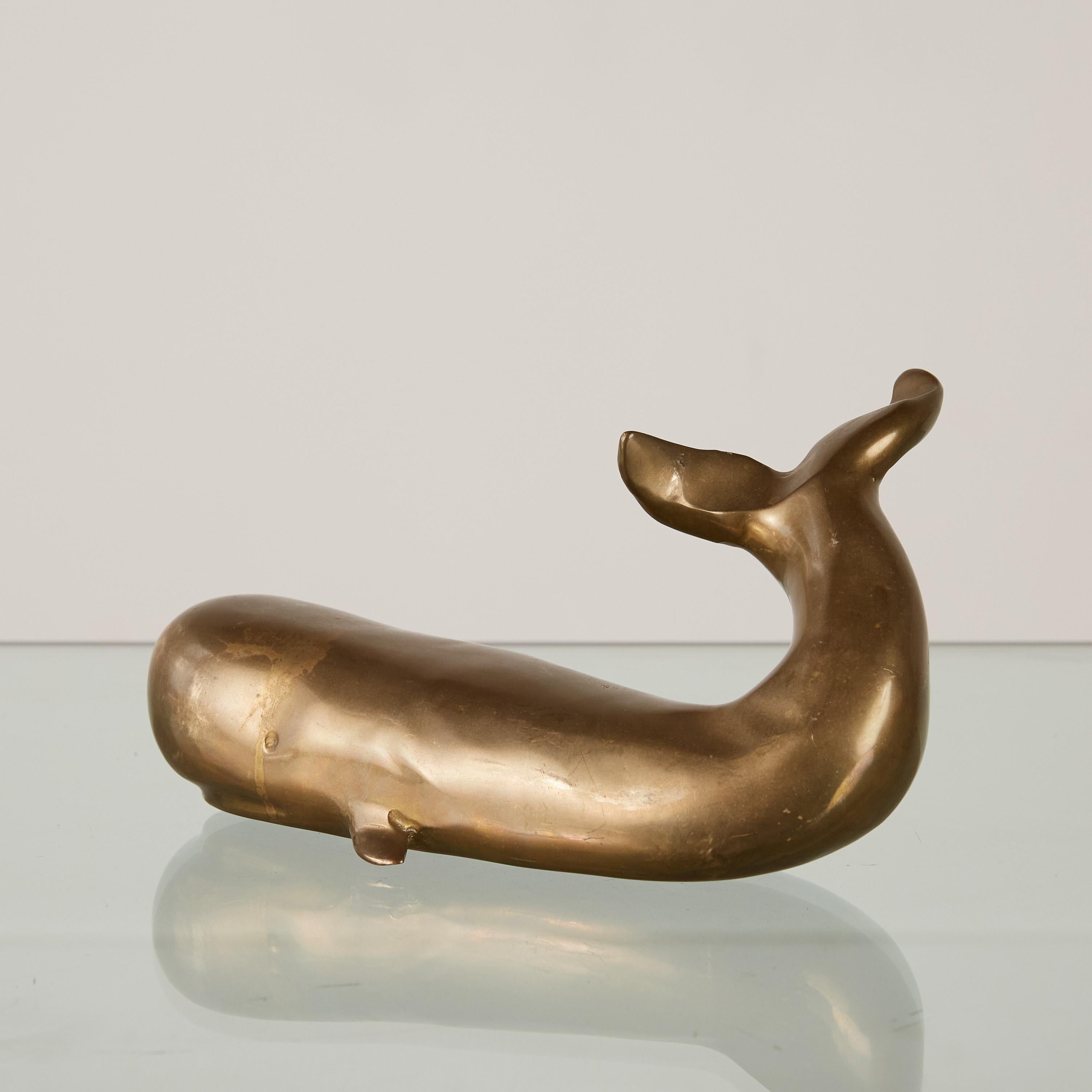 Cast Bronze Whale Sculpture 1