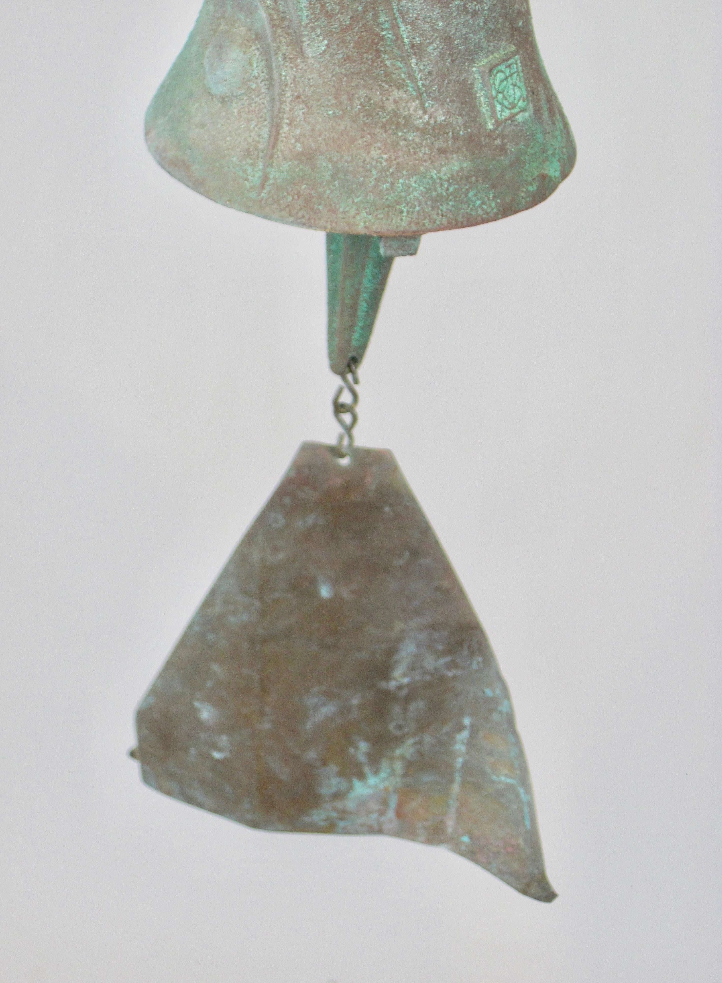 Campana de viento de bronce fundido de Paolo Soleri en Bueno Estado en Ferndale, MI