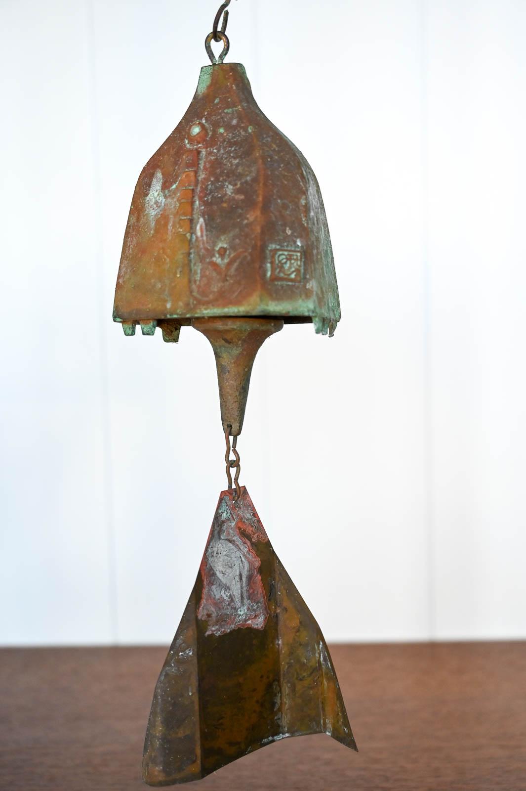 Cast Bronze Windbell by Paolo Soleri, circa 1970 In Good Condition In Costa Mesa, CA