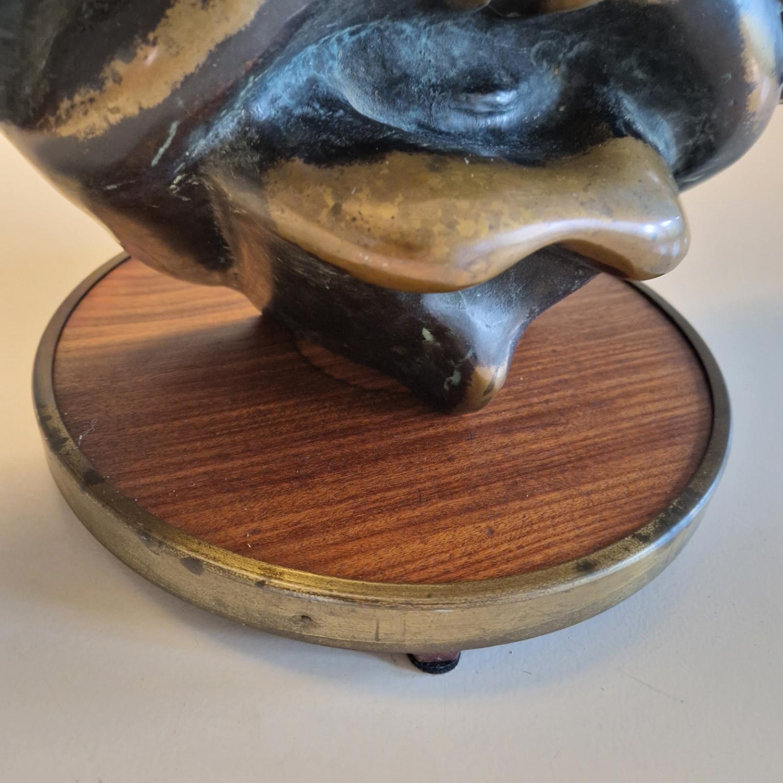 Estatua zoomorfa marina de bronce fundido, Bélgica Años 60 en Bueno estado para la venta en ECHT, NL