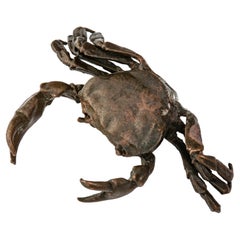 Cast Bronzed Little Metal Crab