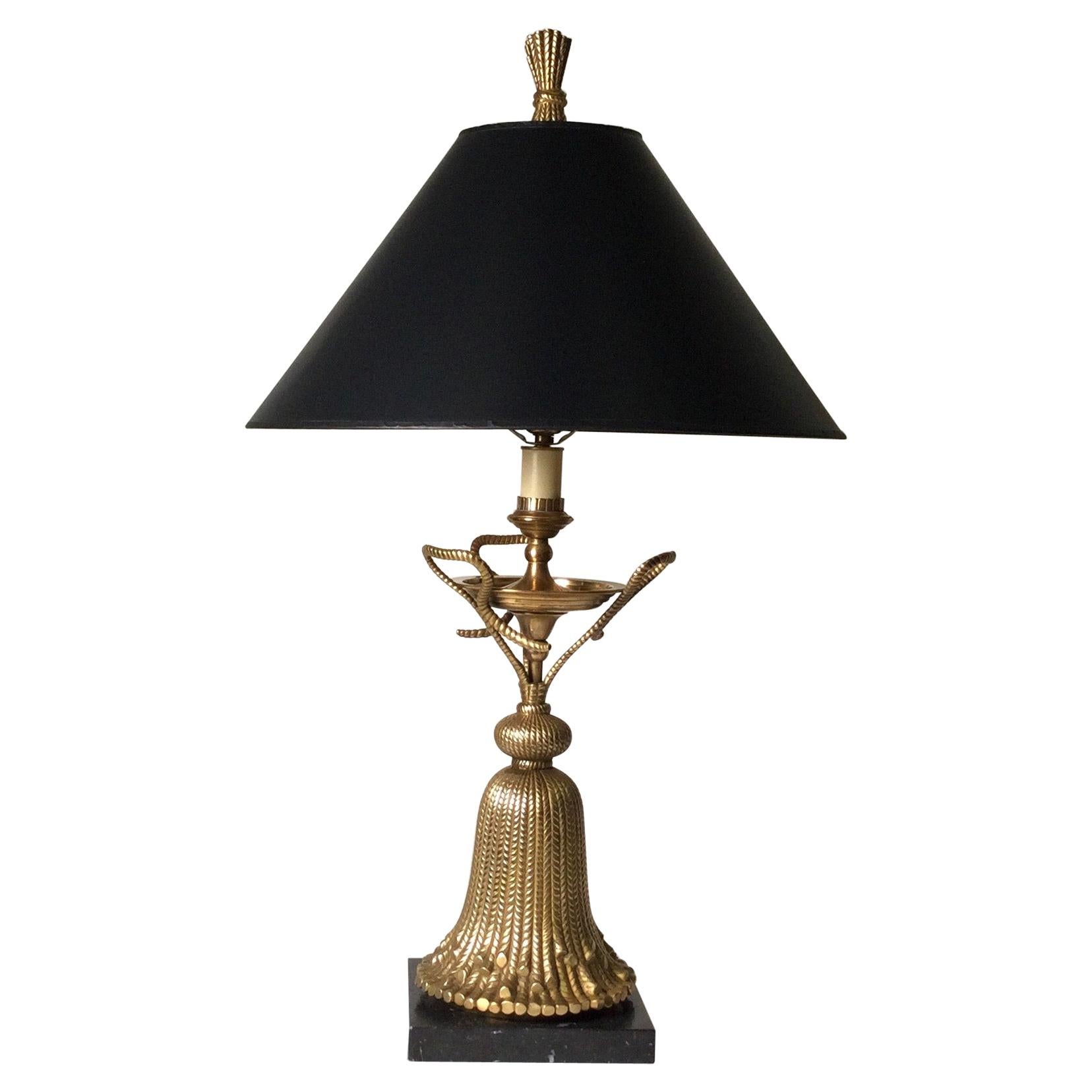 Lampe de bureau Chapman en laiton bruni moulé