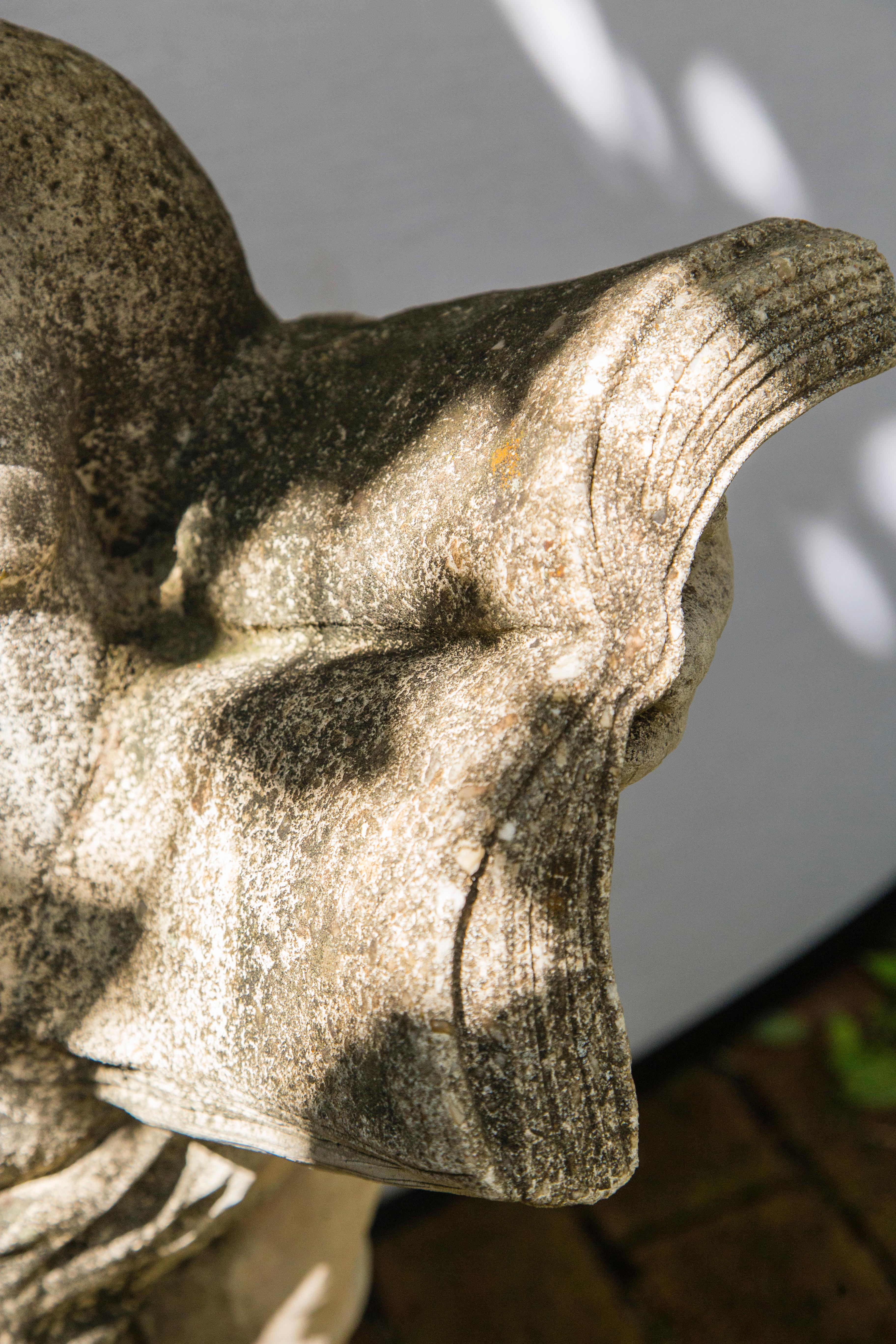 Classical Greek Cast Cement Figure of a Cherub For Sale