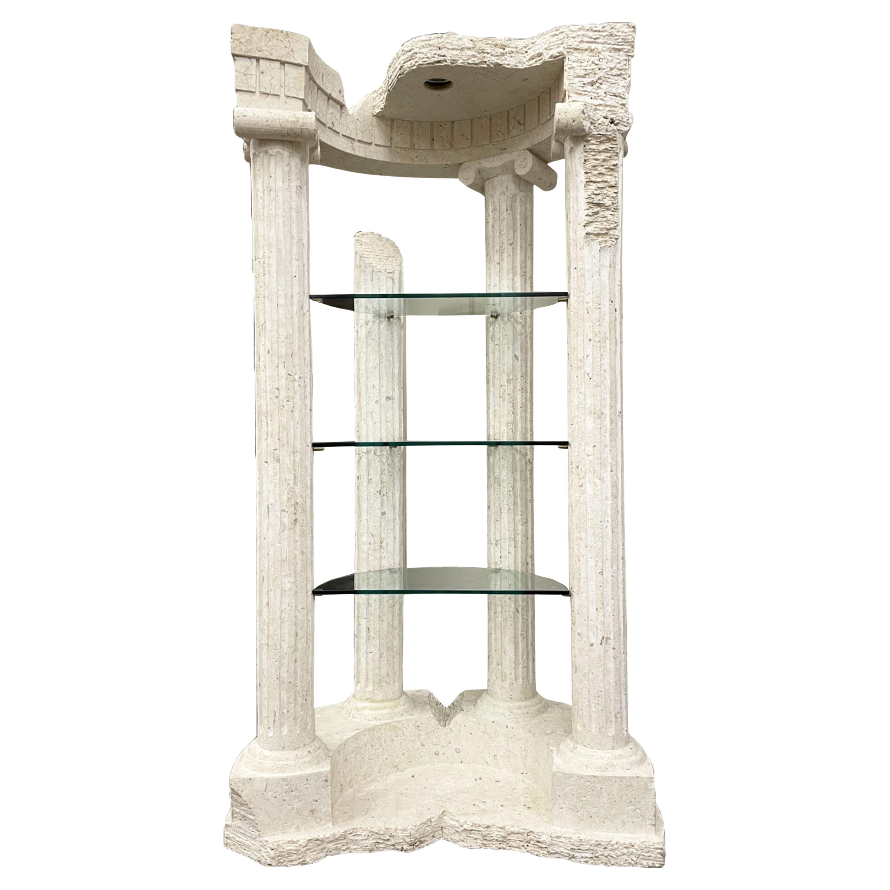 Espositore in pietra architettonica classica fusa effetto pietra in vendita