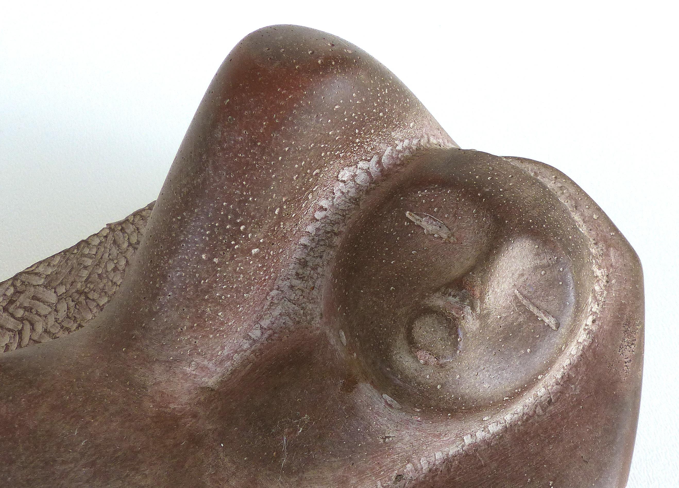 American Cast Composition Erotic Sculptural Ashtray of a Reclining Nude by Chuck Dodson