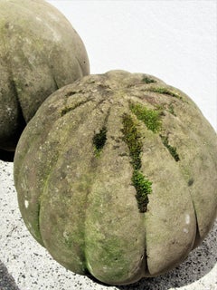 Cast Concrete Garden Sphere Sculptures