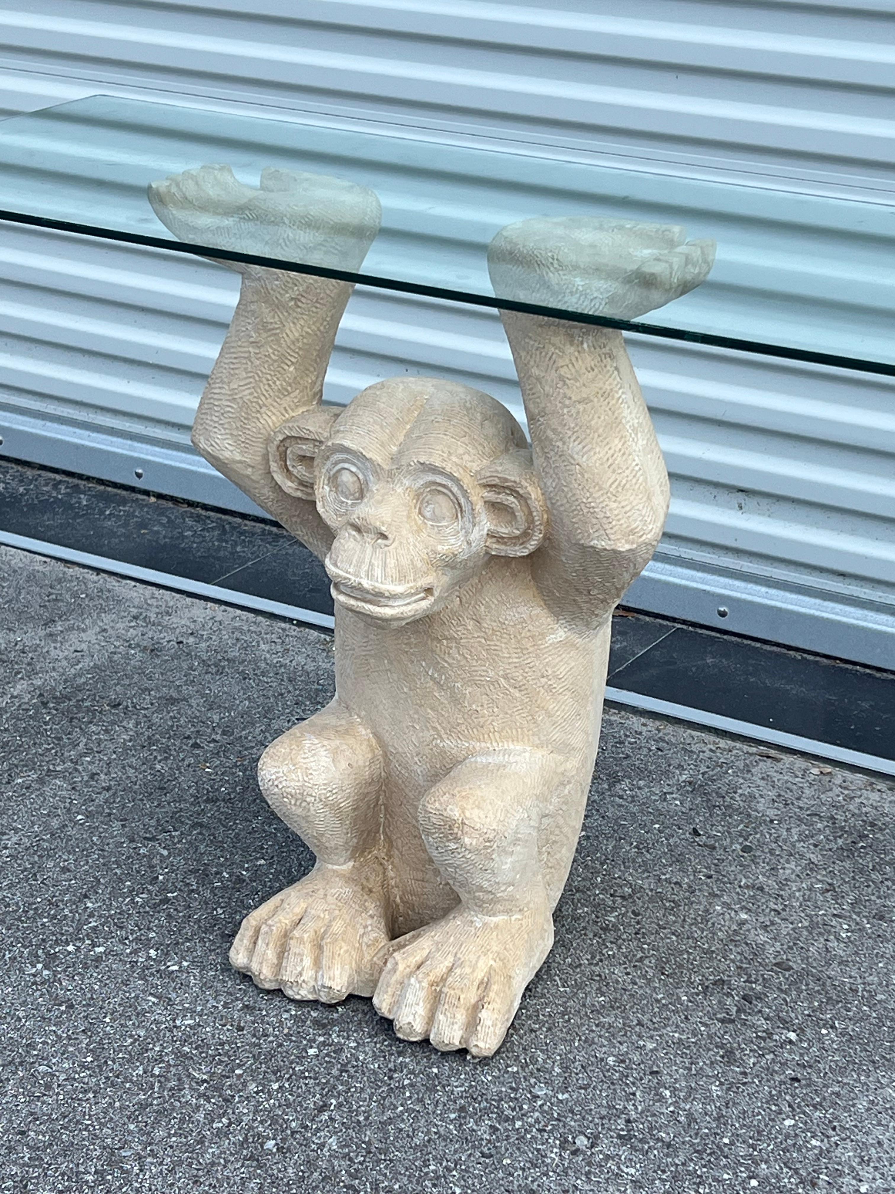 Cast Concrete Monkey Console Table Ca' 1970's For Sale 4