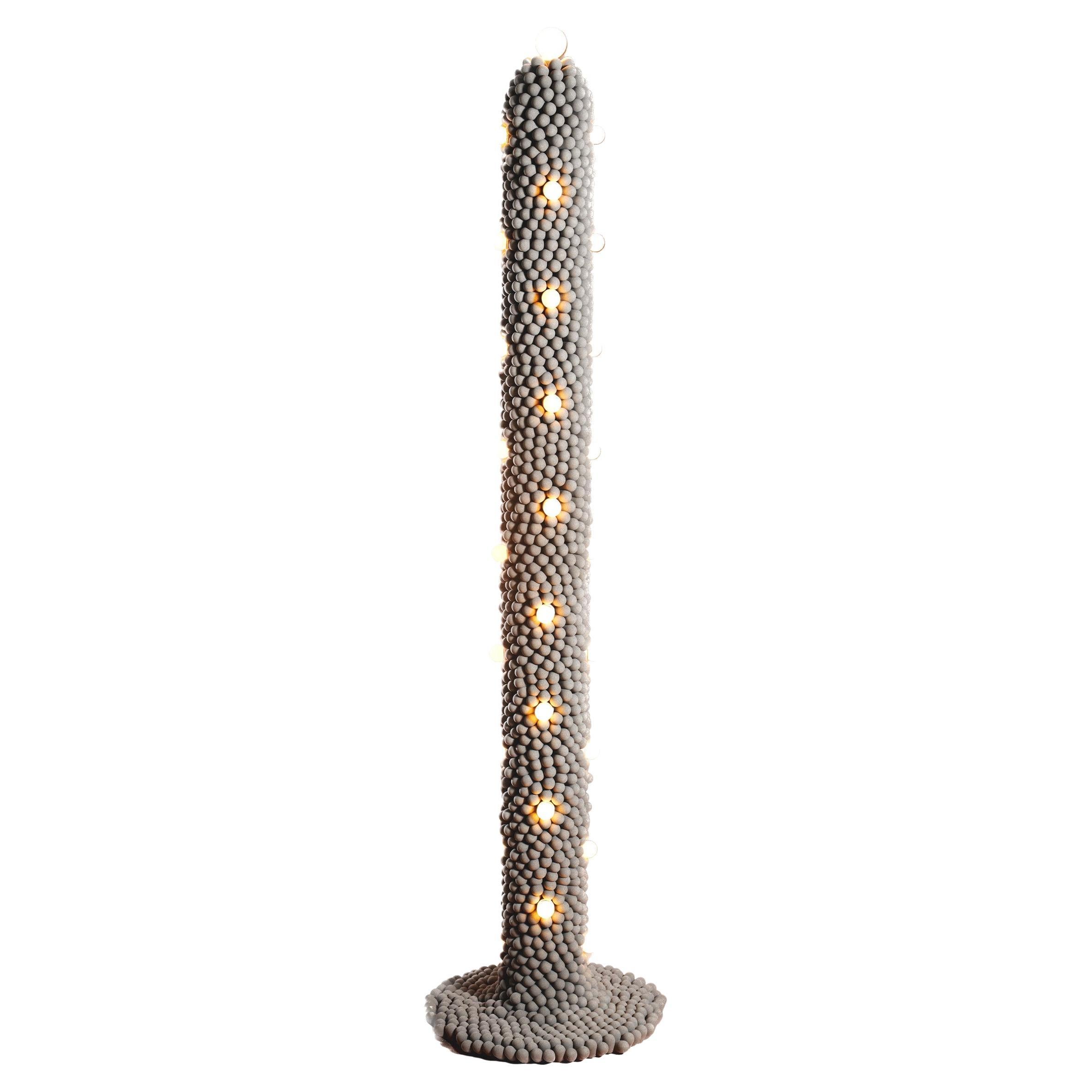 Cast Foam Grey Floor Lamp