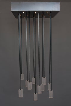 Cast Glass Outdoor Chandelier