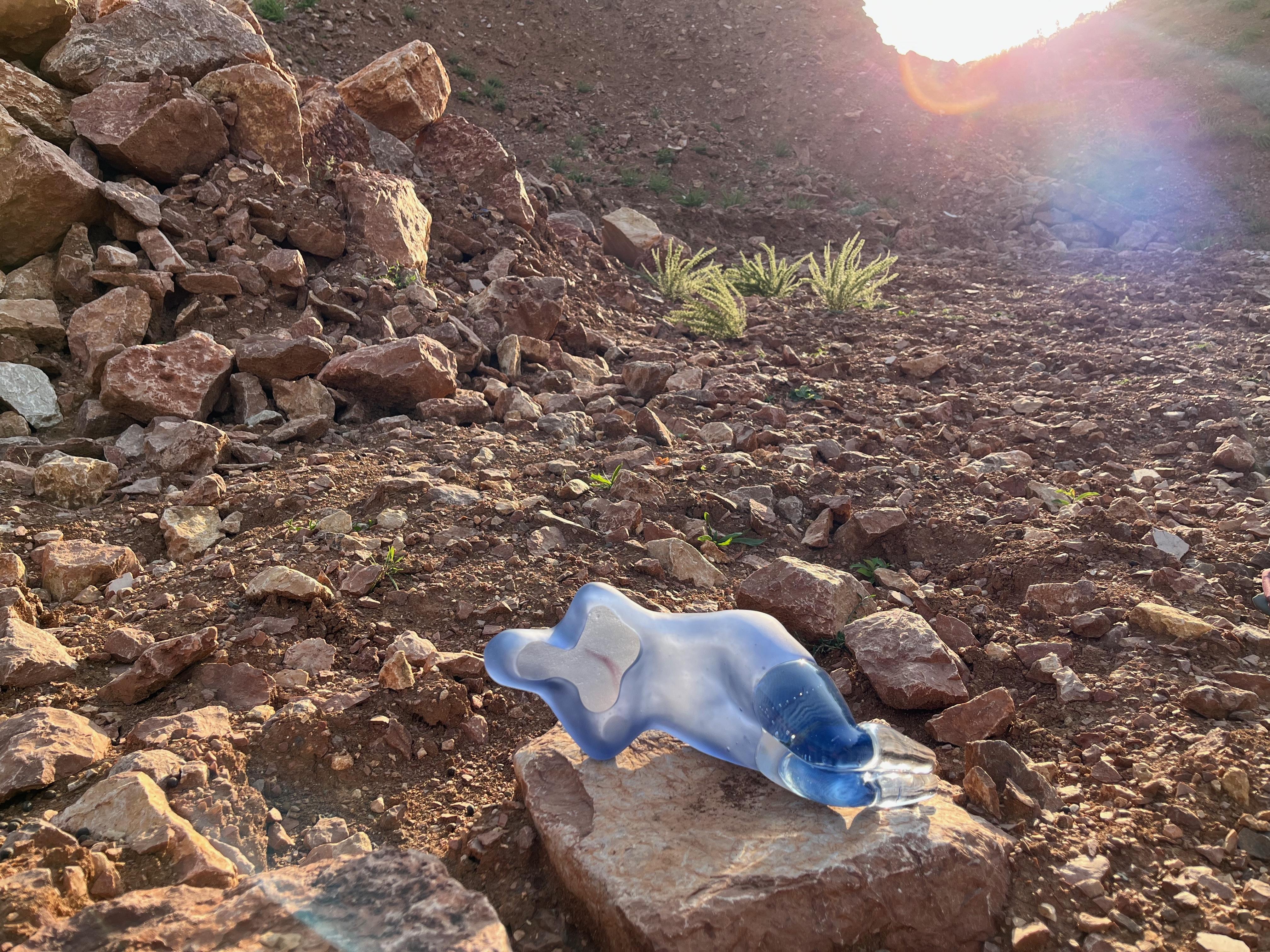 Scultura in vetro fuso ACEDIA dell'artista del vetro Stella Koleszár In condizioni Nuovo in vendita a Székesfehérvár, HU