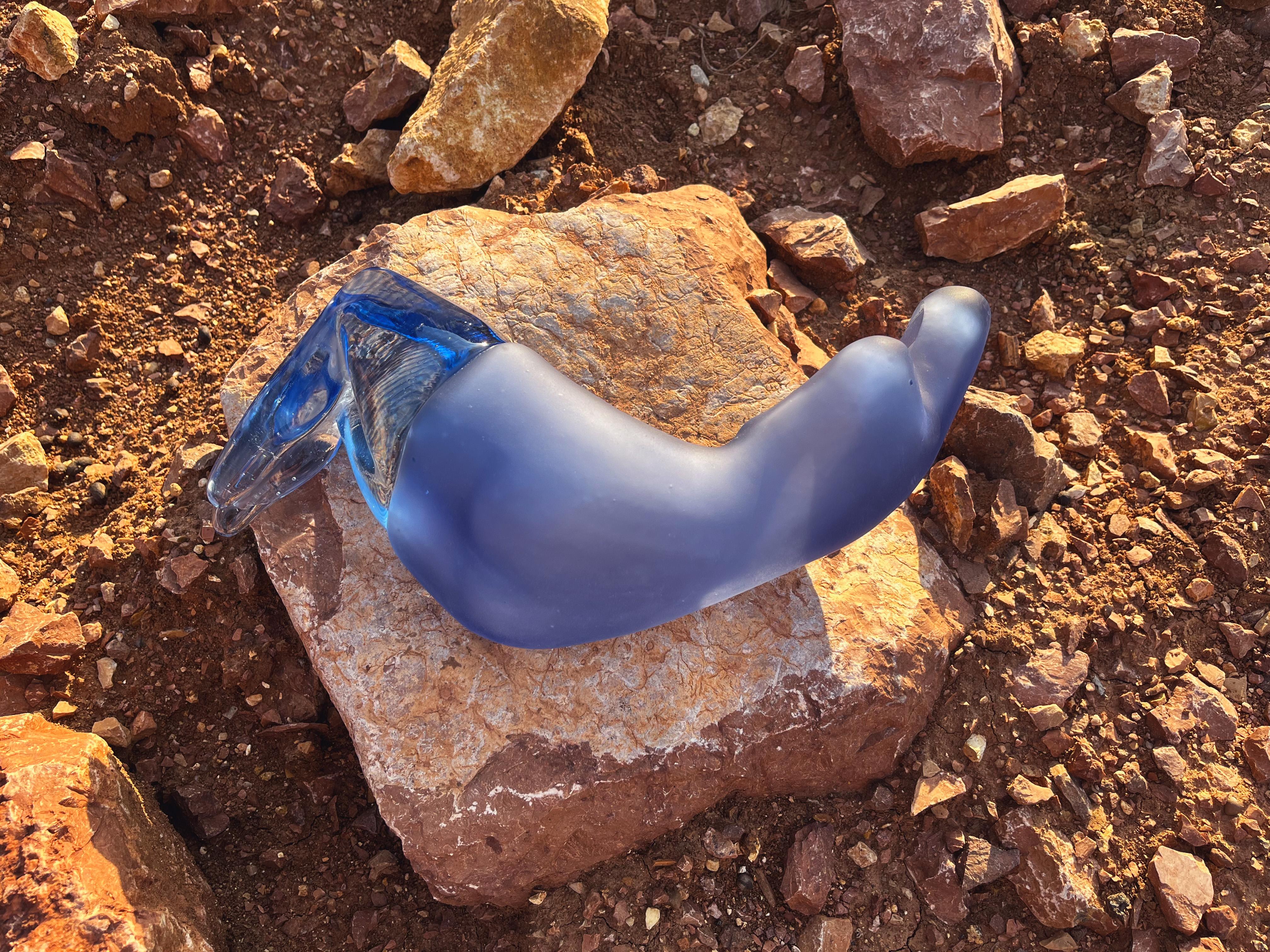 XXI secolo e contemporaneo Scultura in vetro fuso ACEDIA dell'artista del vetro Stella Koleszár in vendita