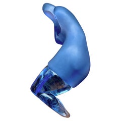 Gussglas-Skulptur ACEDIA von Stella Koleszár Glaskünstlerin