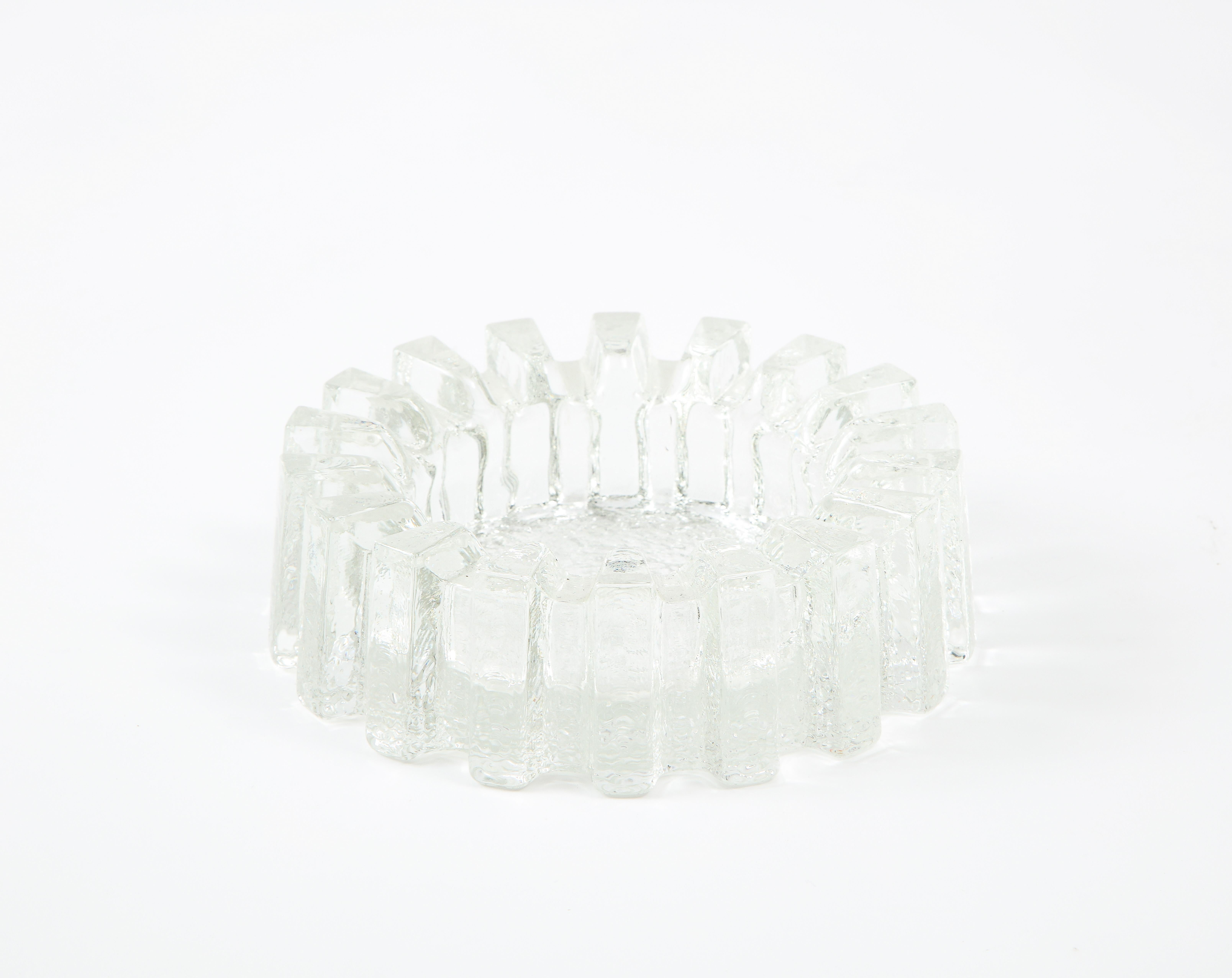 Cast Glass Vide-Poche Dish, Sweden 1960's For Sale 6