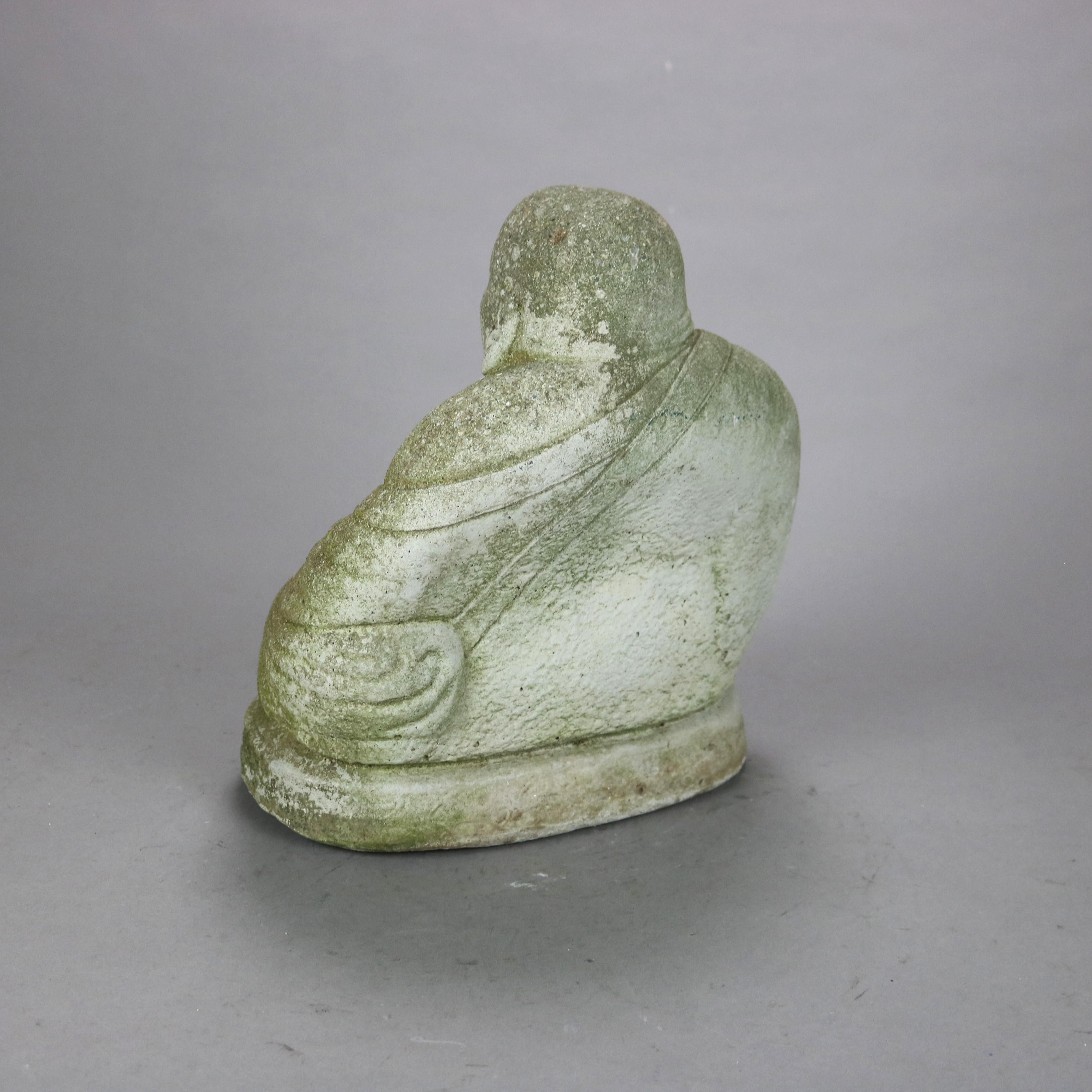 Cast Hardstone Cherubic Buddha 20thC For Sale 1