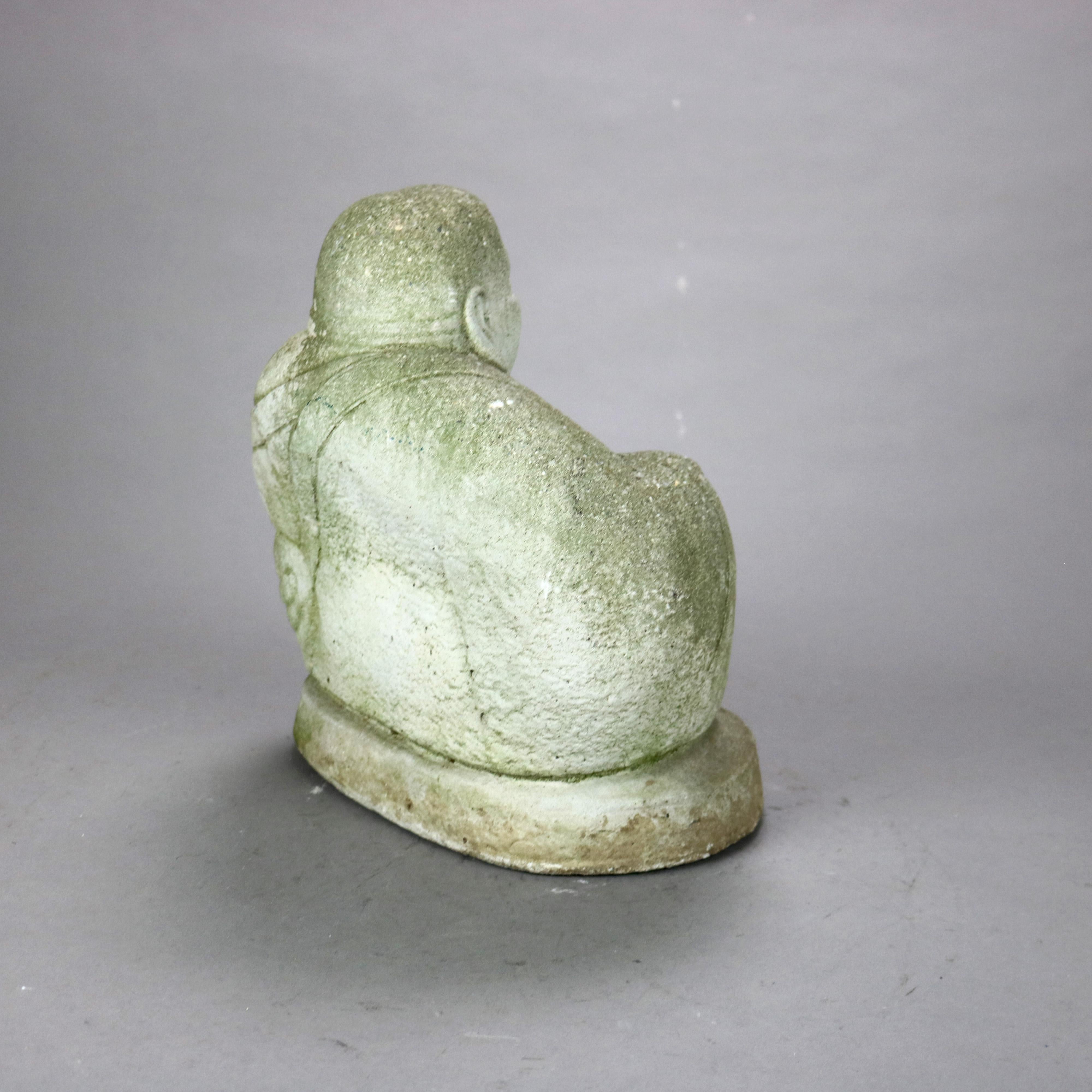 Cast Hardstone Cherubic Buddha 20thC For Sale 2