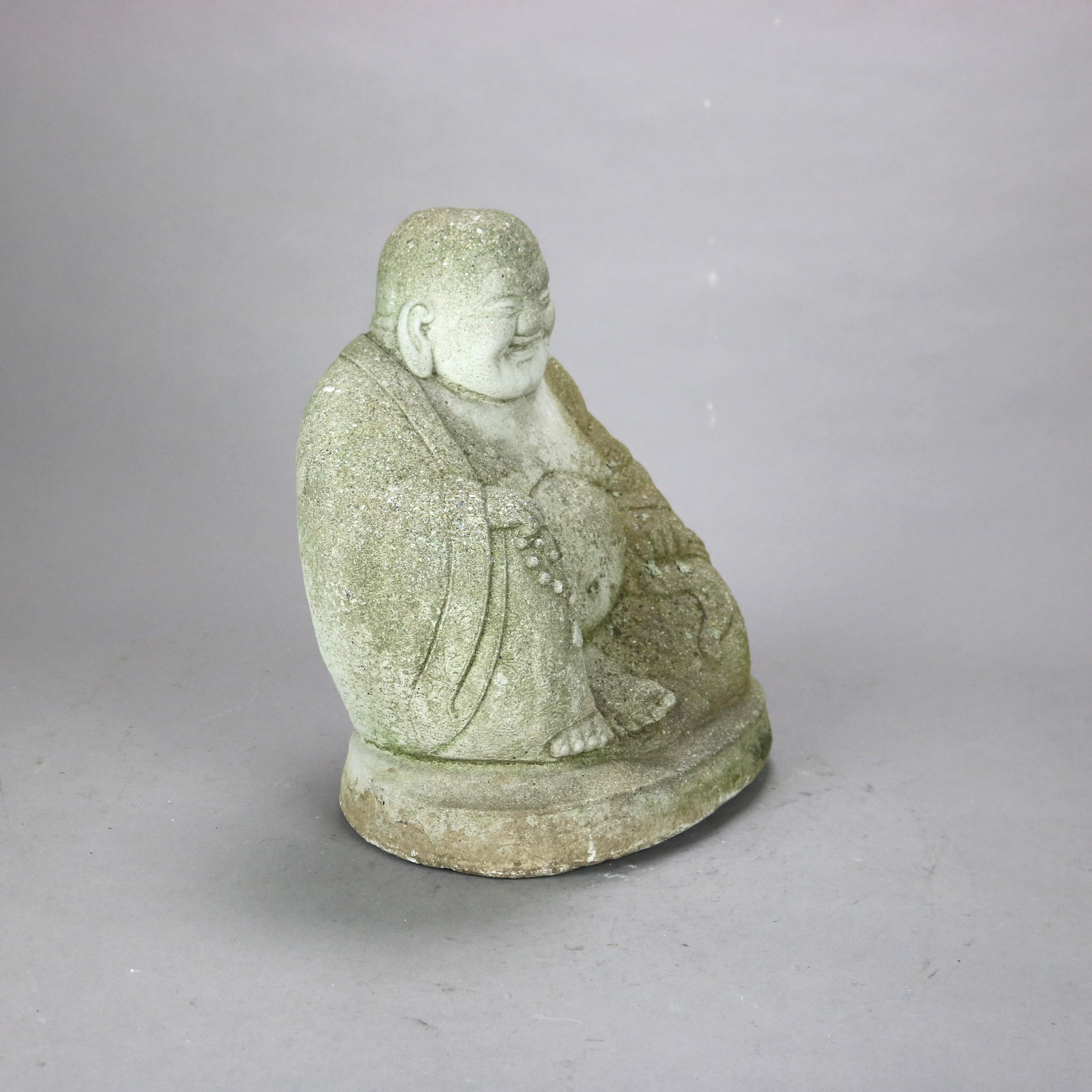 Cast Hardstone Cherubic Buddha 20thC For Sale 3