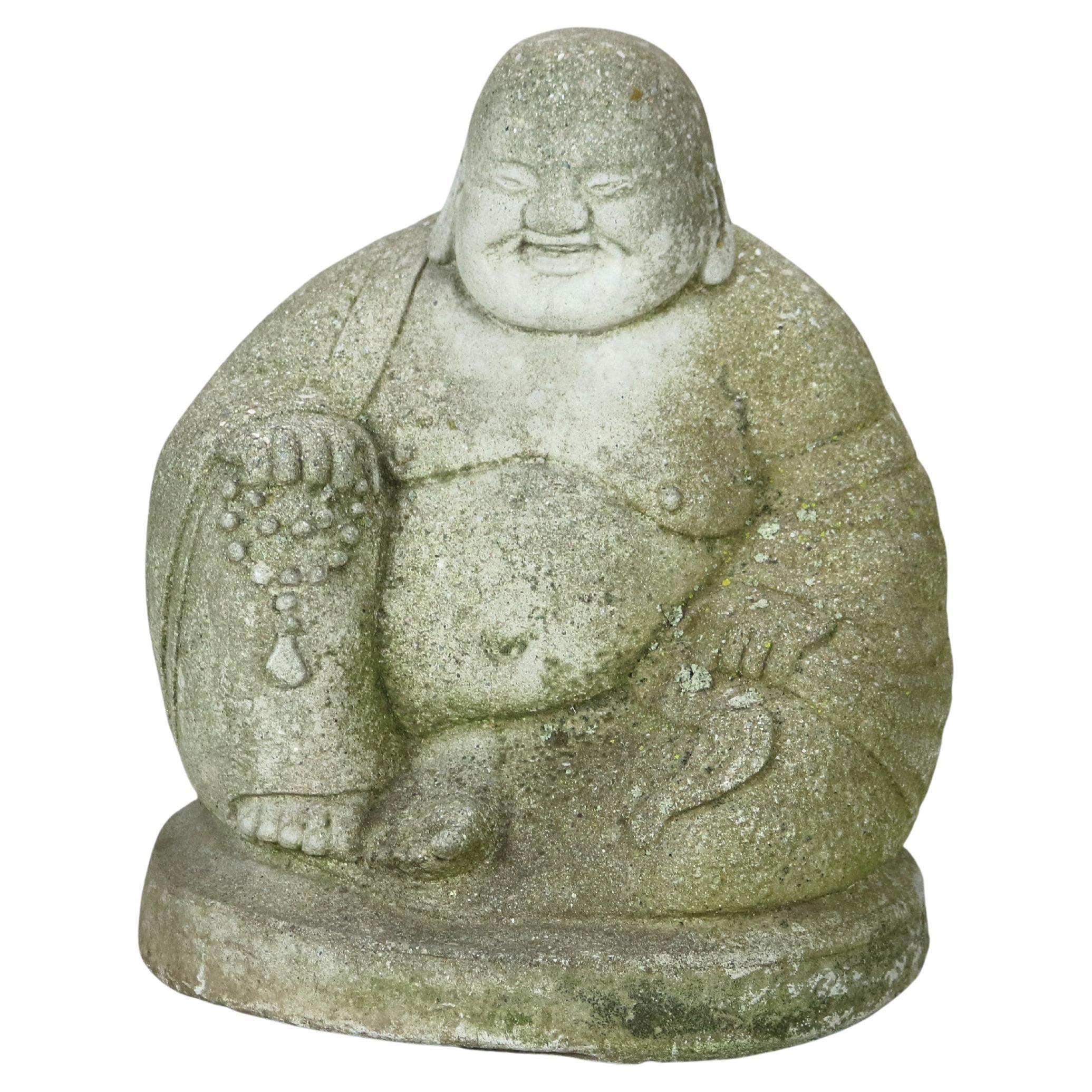 Buda querúbico de piedra dura fundida S. XX