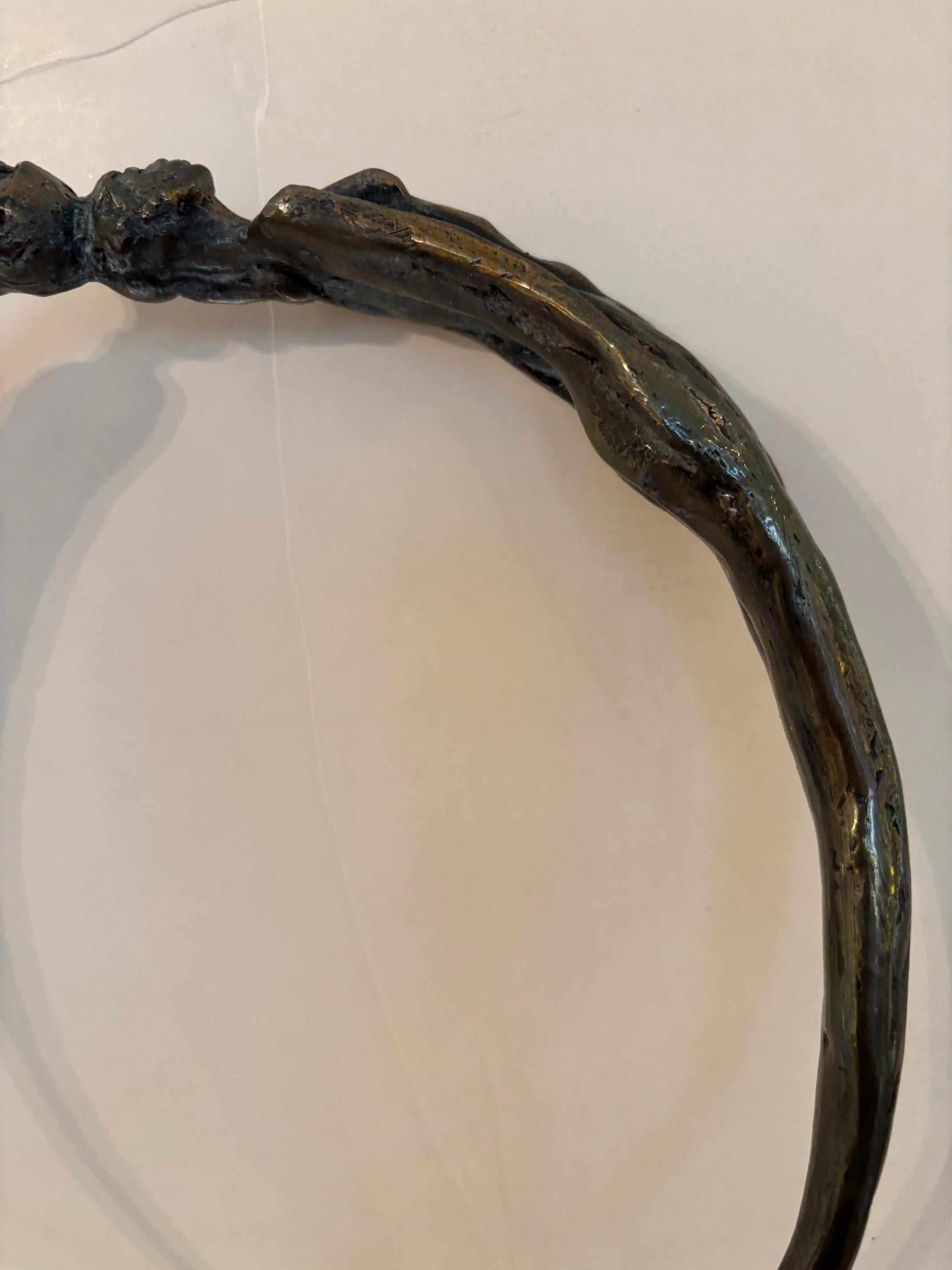 Escultura de Bronce Diosa Etérea Fundida en Silicio por Virgil Villers en venta 3