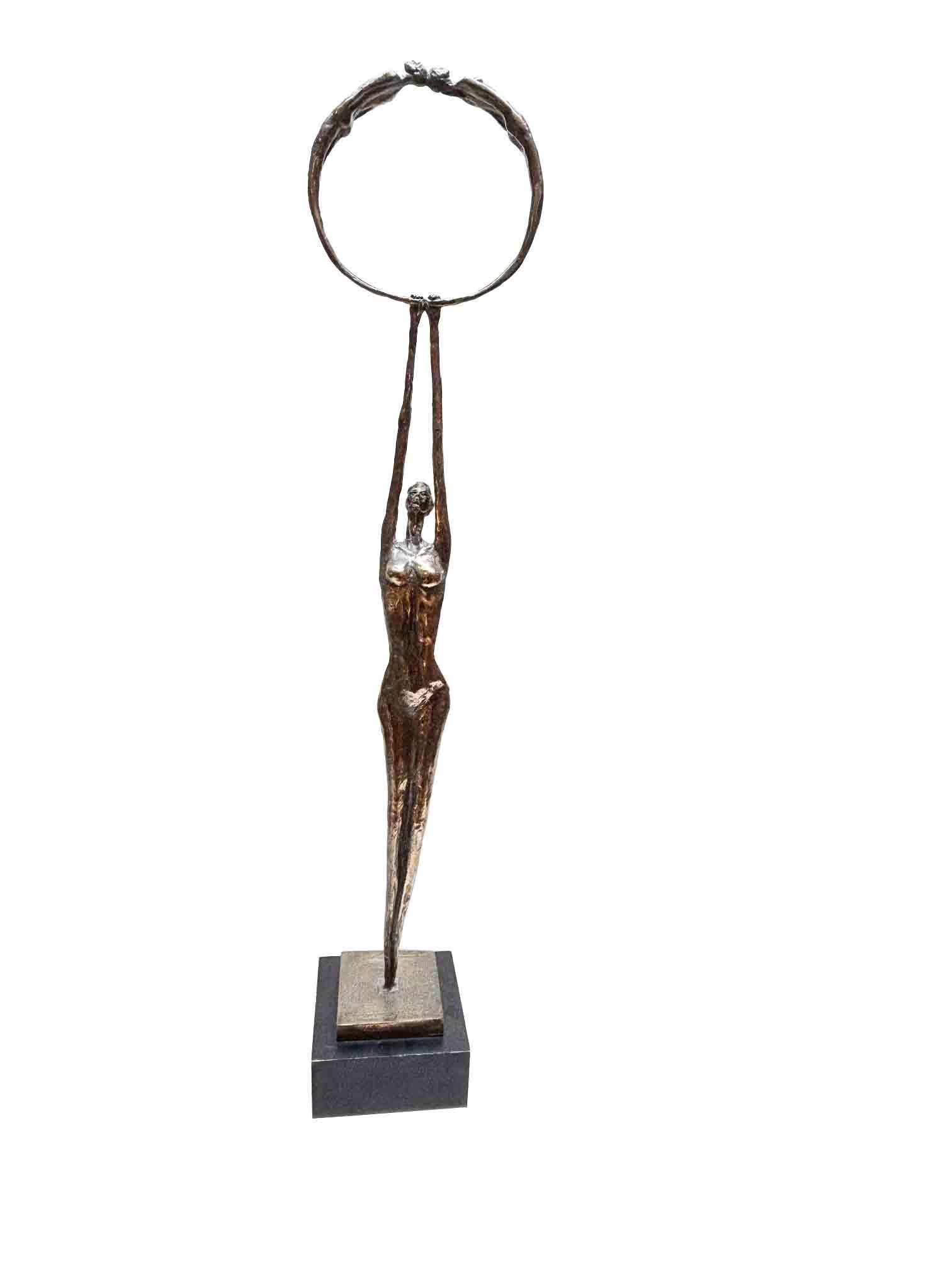 Escultura de Bronce Diosa Etérea Fundida en Silicio por Virgil Villers en Bueno estado para la venta en Los Angeles, CA