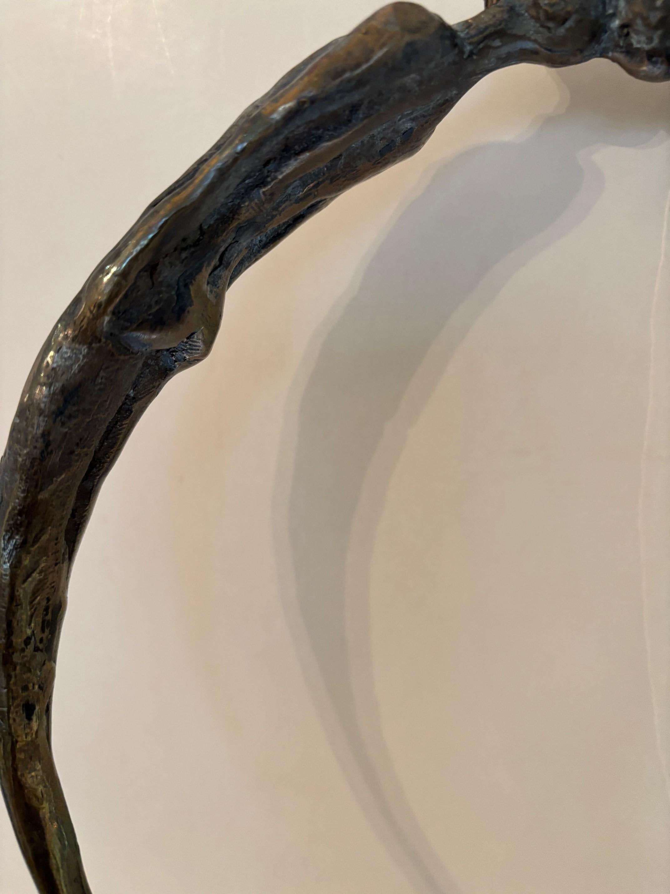 Escultura de Bronce Diosa Etérea Fundida en Silicio por Virgil Villers en venta 2
