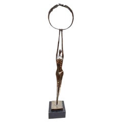 Cast in Silicon Bronze Ethereal Goddess Bronze Sculpture by Virgil Villers