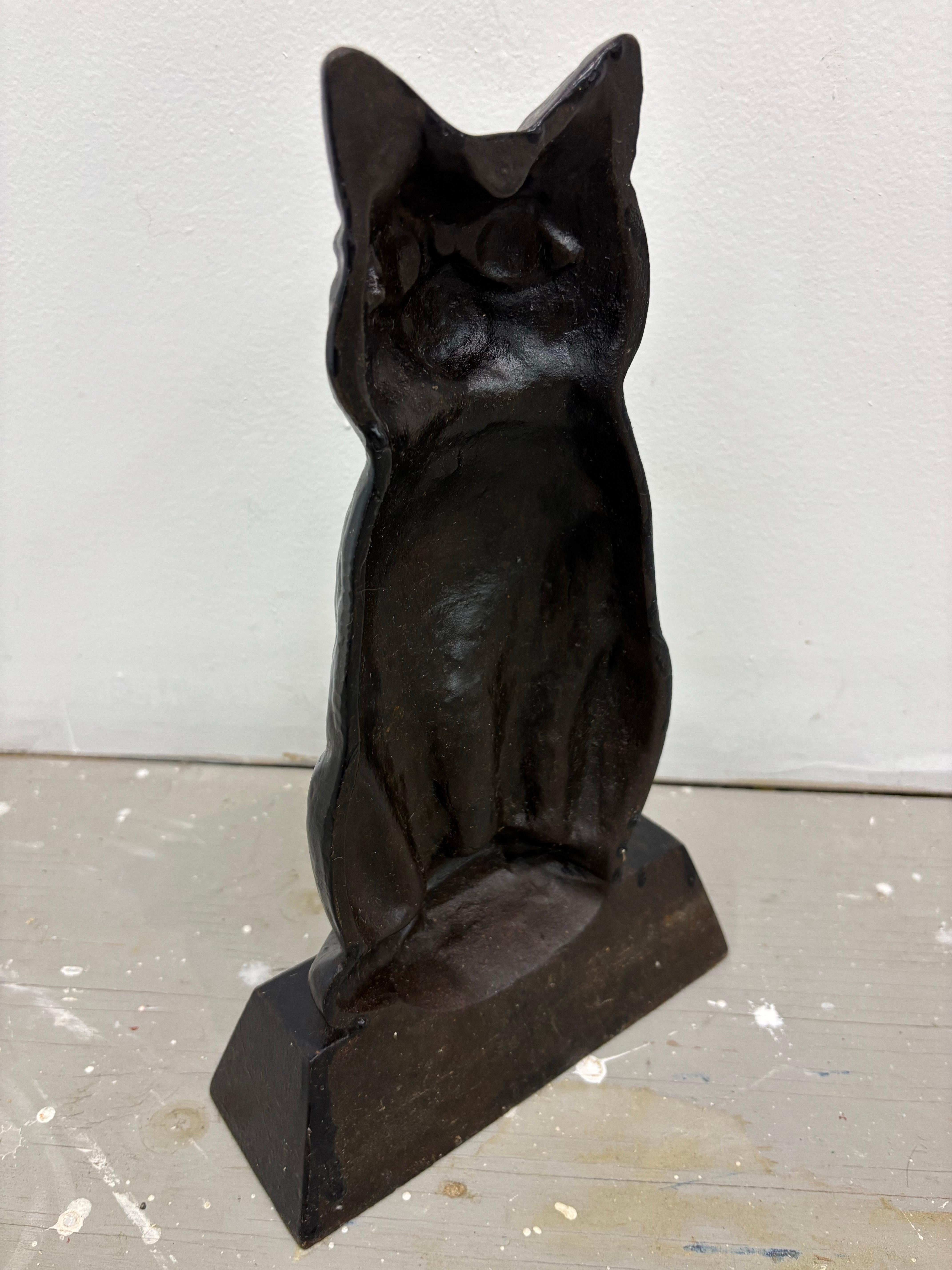 Cast Iron 1930’s Cat Doorstop For Sale 5