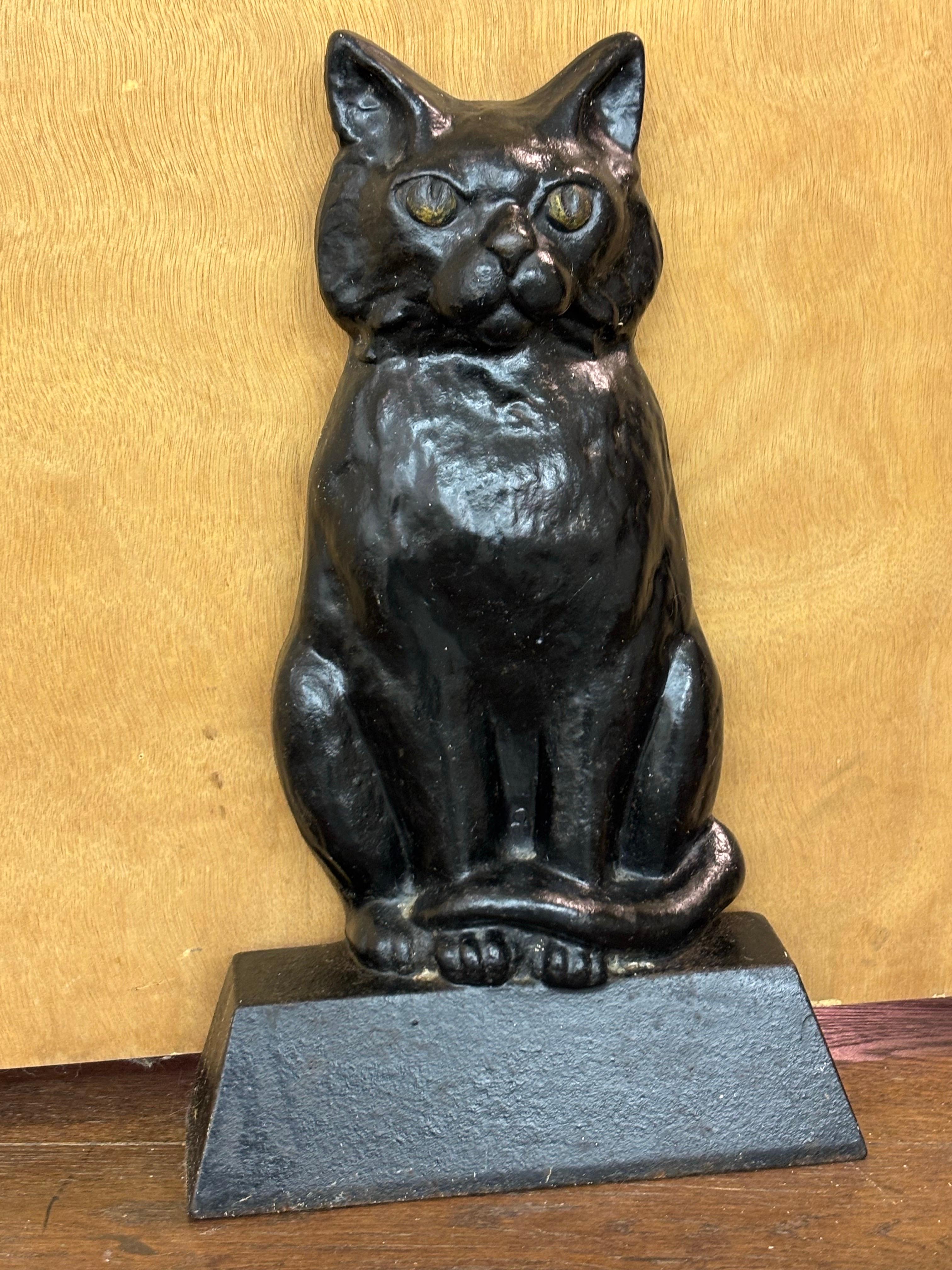 Cast Iron 1930’s Cat Doorstop For Sale 6