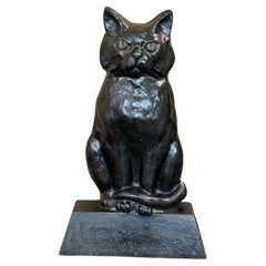 Gusseisen 1930's Katze Türstopper