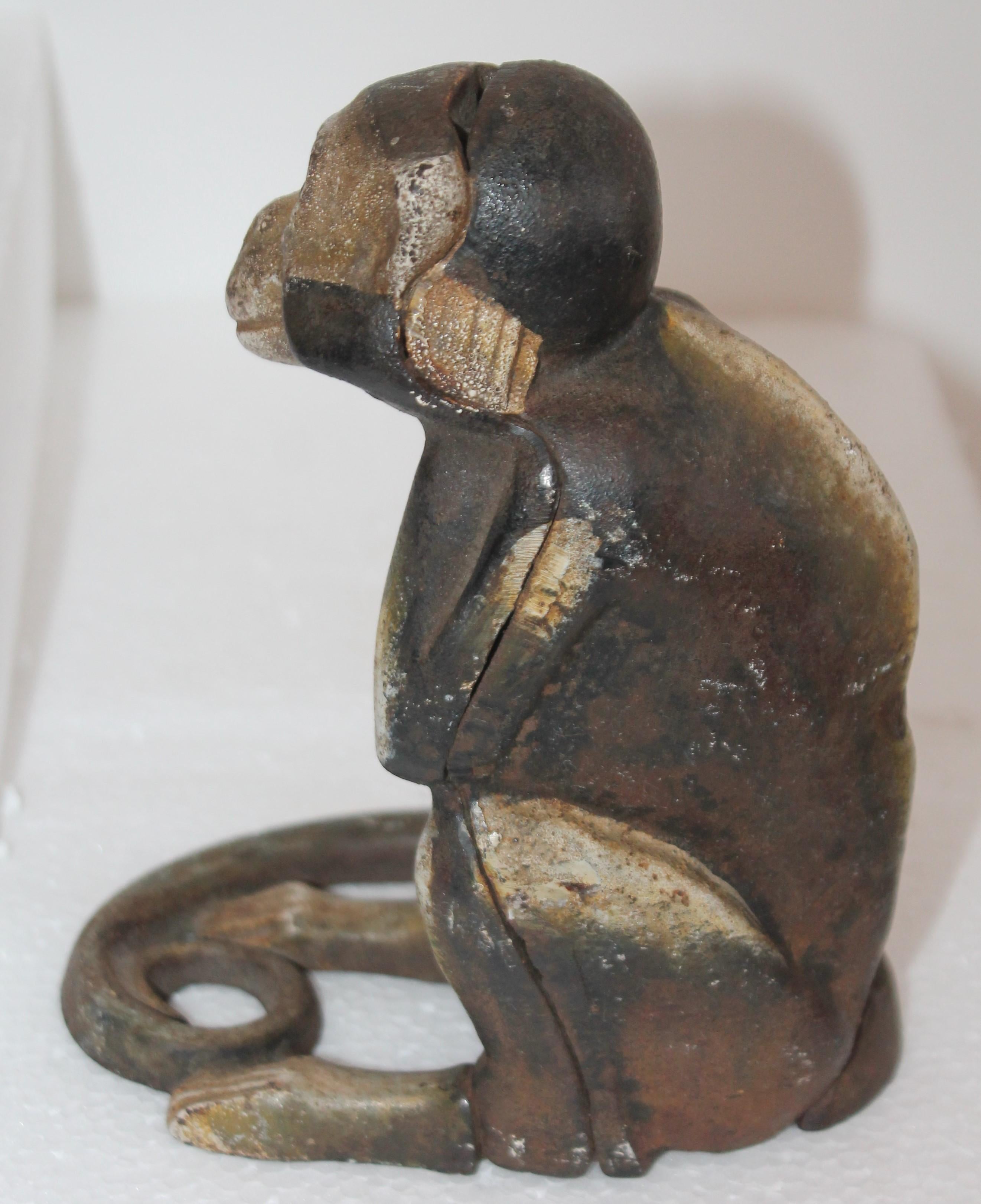 cast iron monkey bank