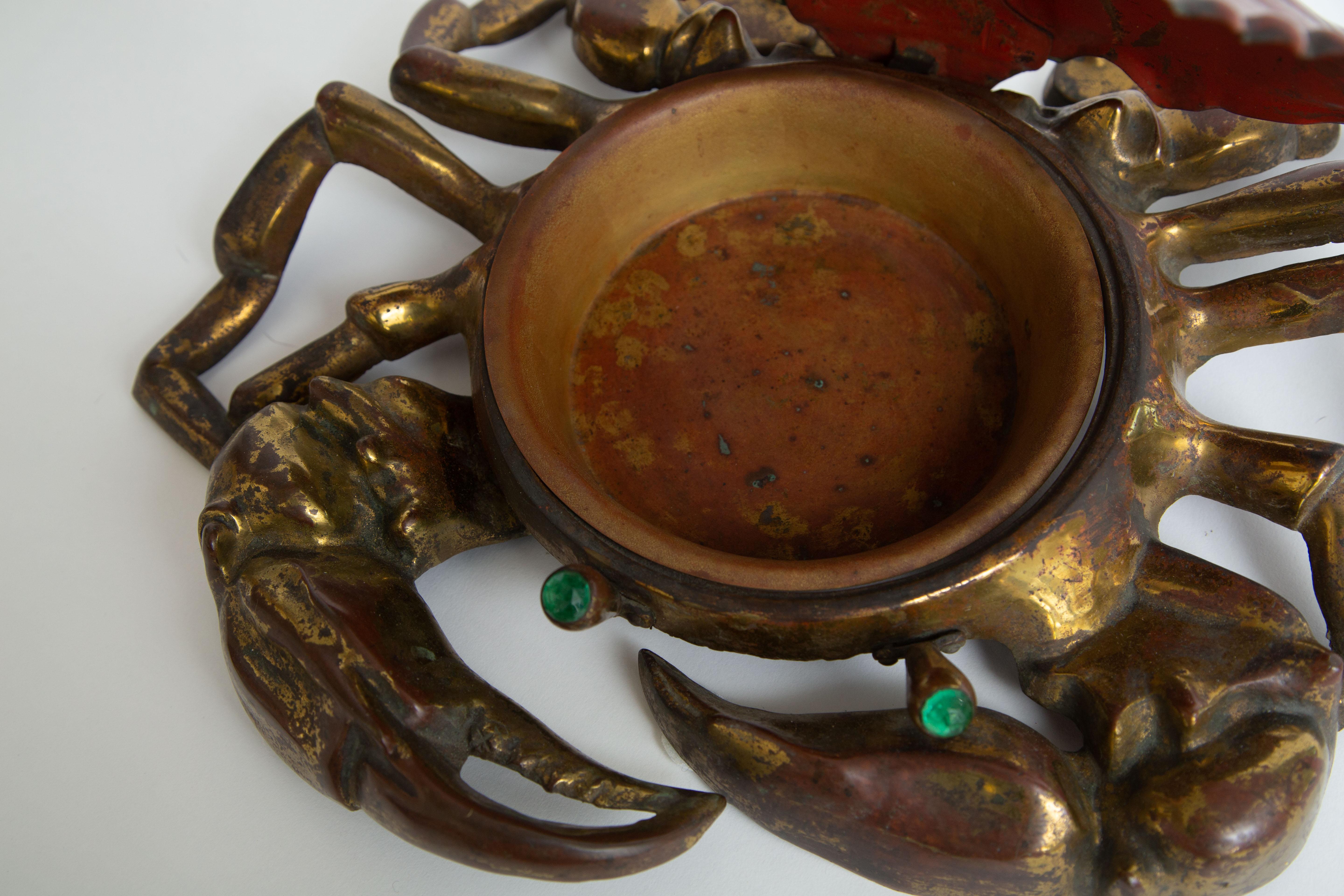 Cast Iron and Brass Crab Box 5