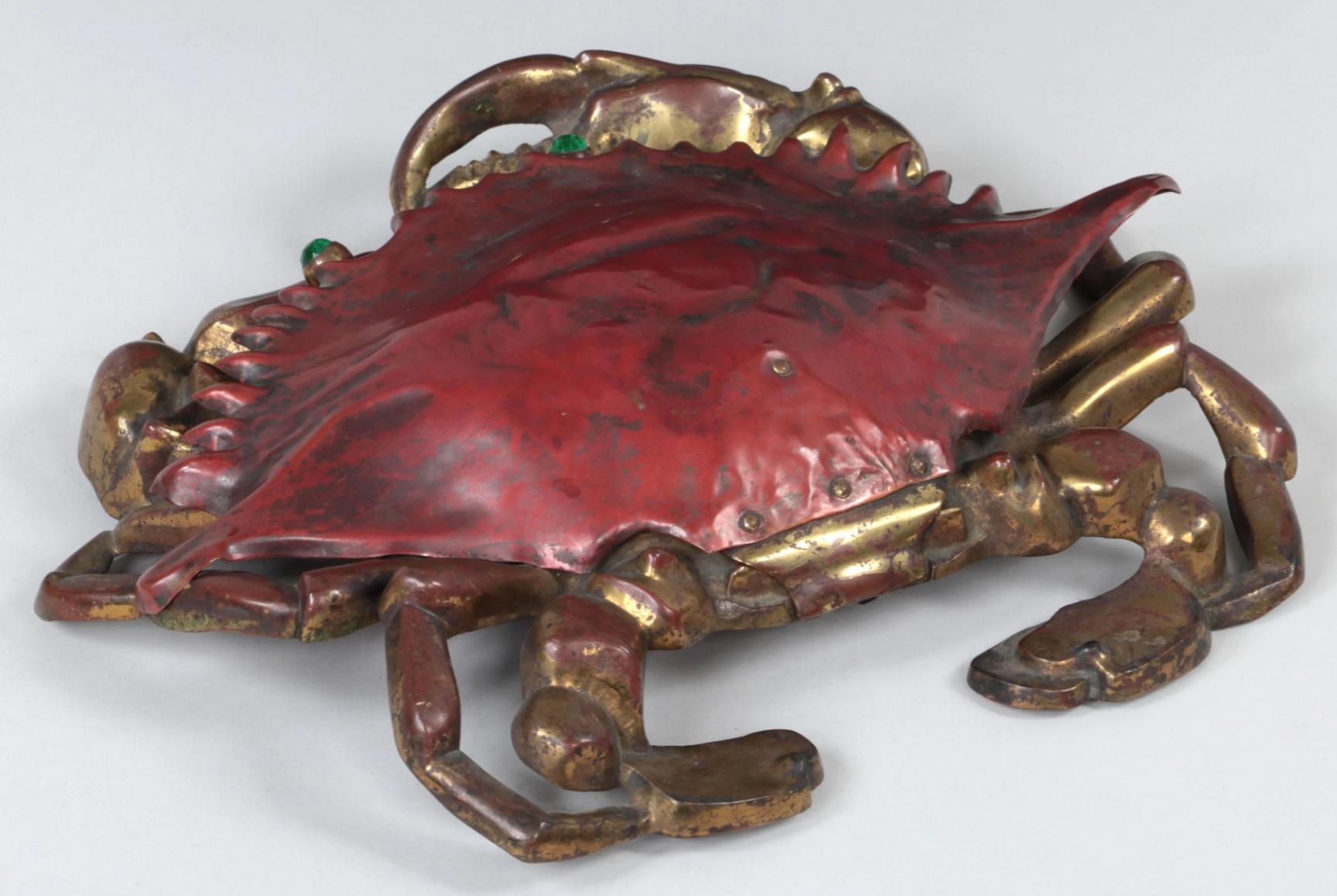 Cast Iron and Brass Crab Box 7