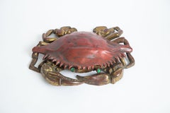Cast Iron and Brass Crab Box