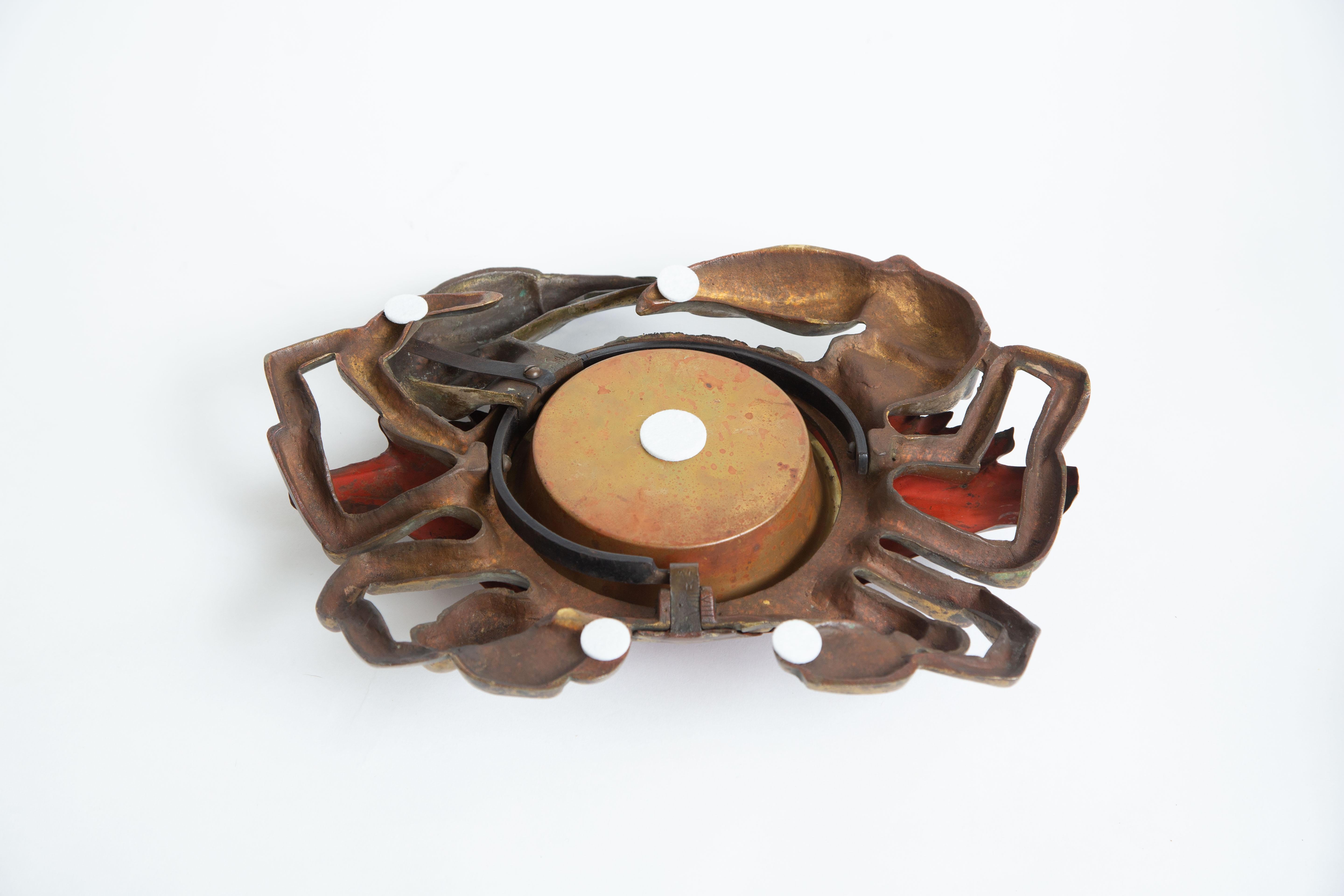 Cast Iron and Brass Crab Box 2