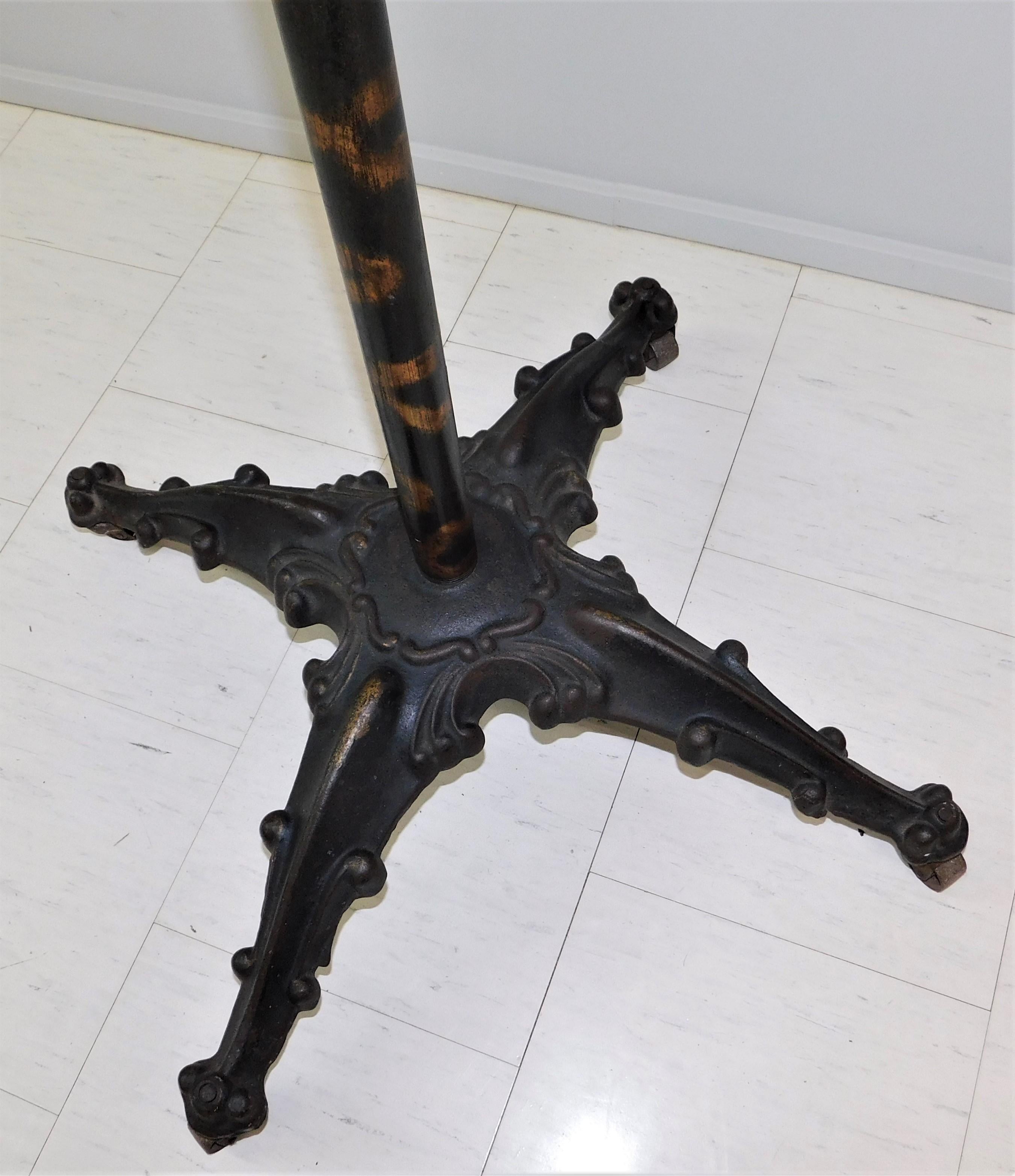 Cast Iron and Japan Steel Revolving Rounder Clothing Coat Rack, circa 1900 5
