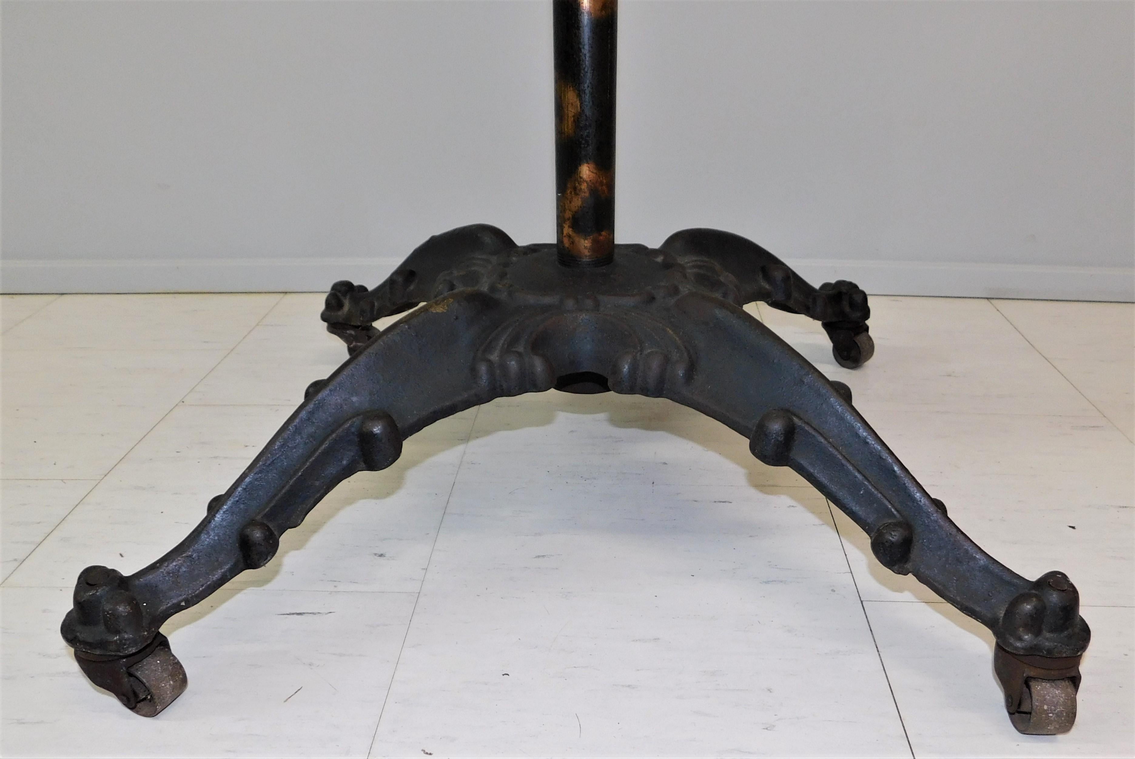 Cast Iron and Japan Steel Revolving Rounder Clothing Coat Rack, circa 1900 1