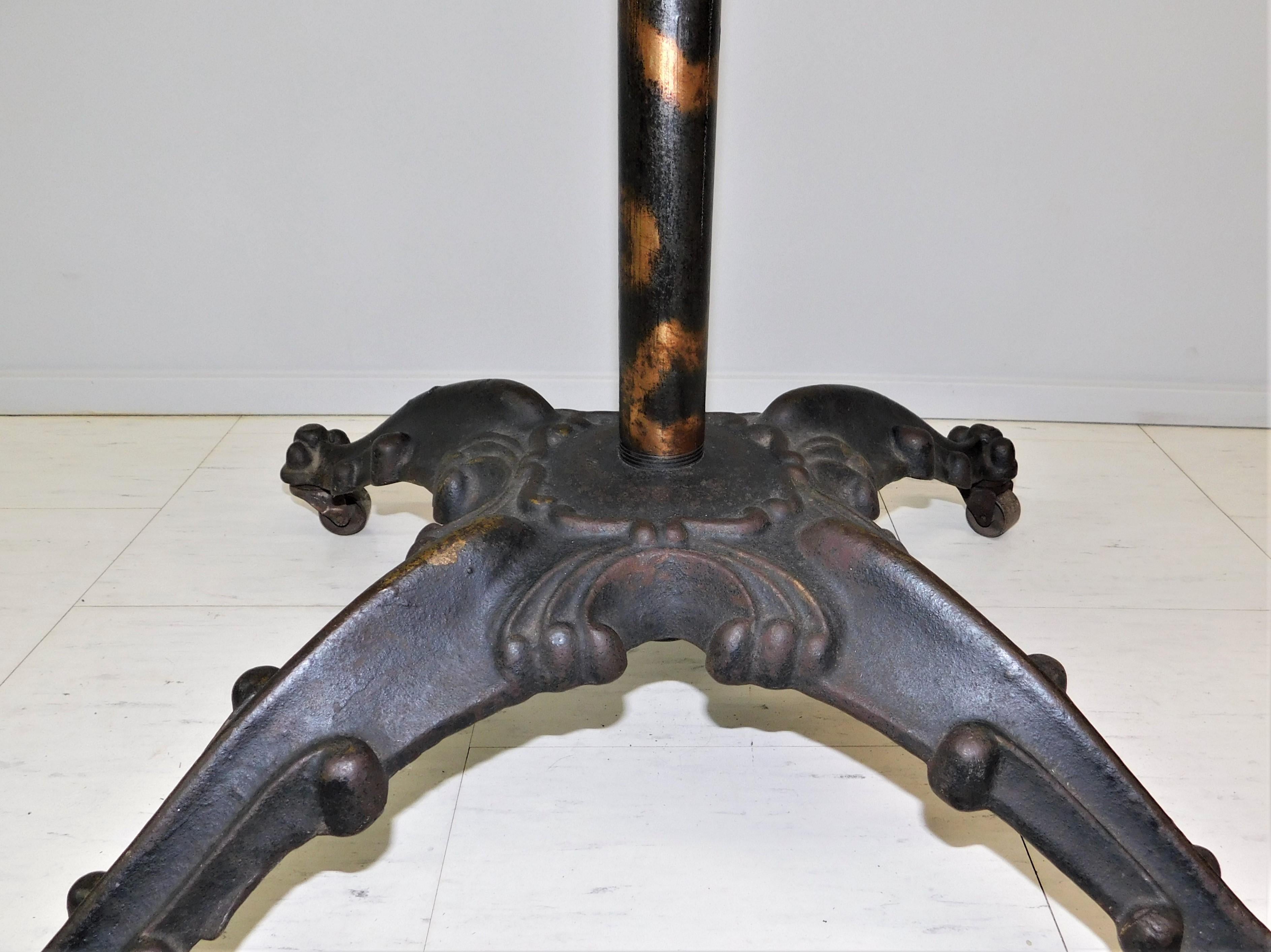Cast Iron and Japan Steel Revolving Rounder Clothing Coat Rack, circa 1900 3