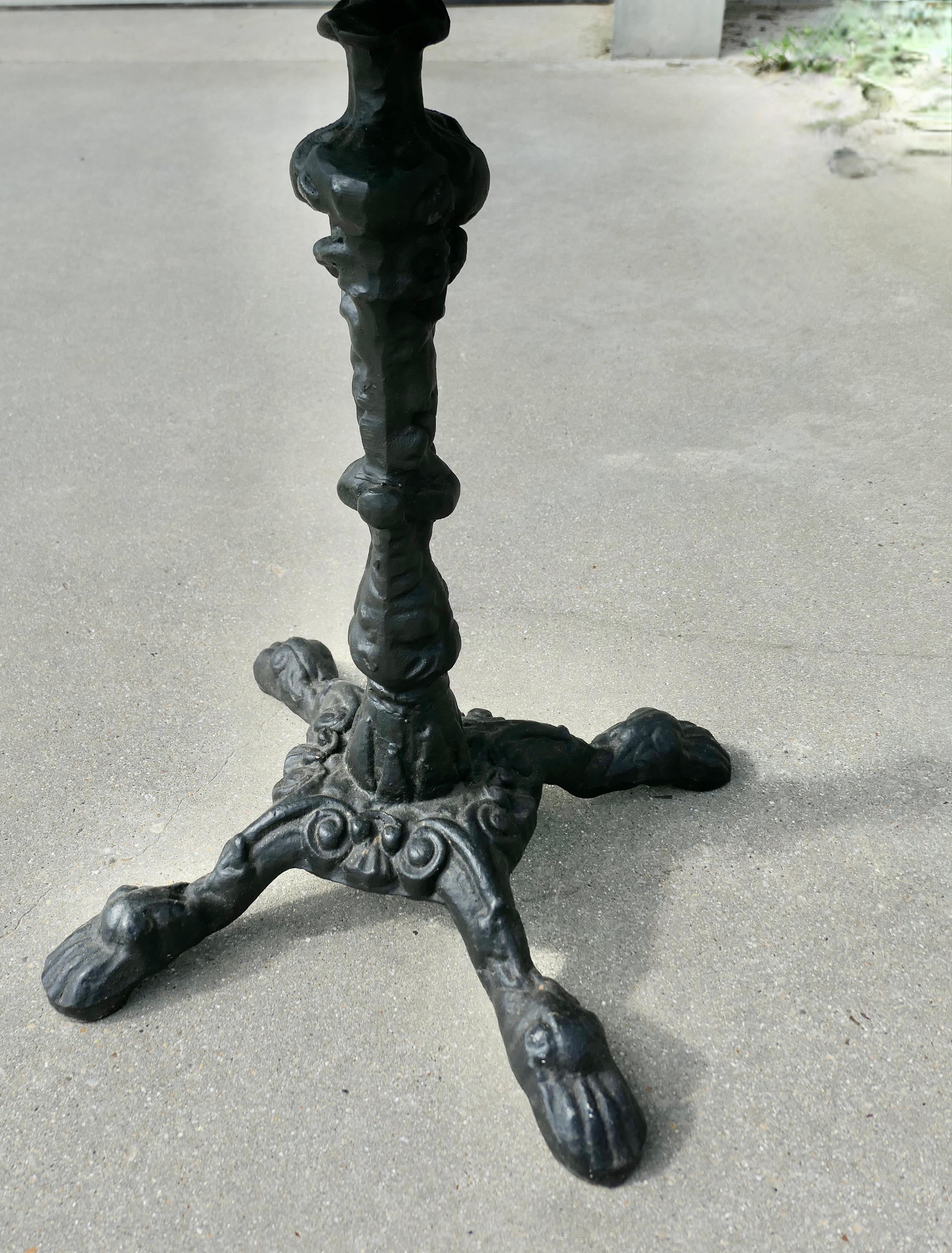 Cast Iron and Oak Pub Table Garden Table, 1 of 5 For Sale 1
