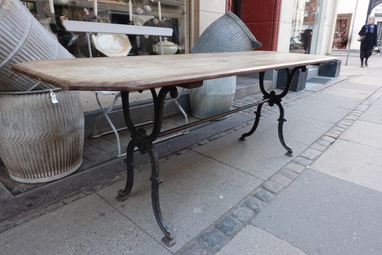 20th Century Cast Iron and Wood French Bistro Table