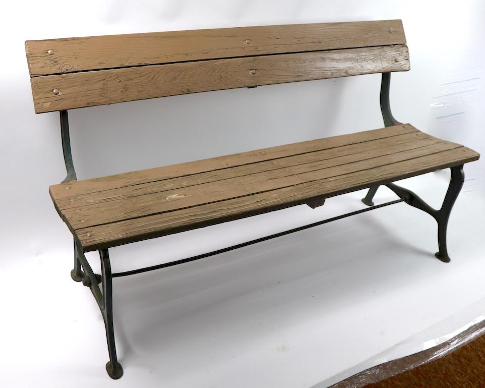 Cast Iron and Wood Park Bench at 1stDibs bench for sale, vintage park