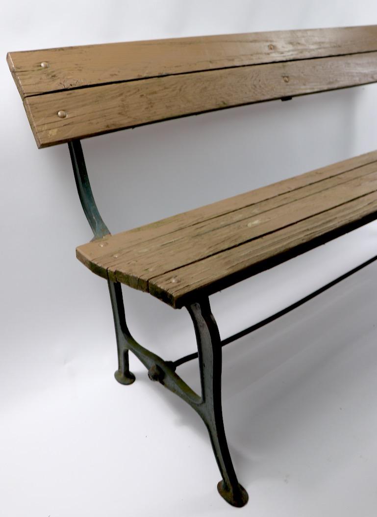 Cast Iron and Wood Park Bench at 1stDibs bench for sale, vintage park