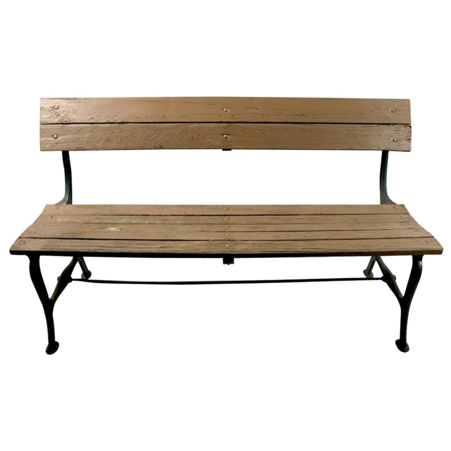 Cast Iron And Wood Park Bench For Sale At 1stdibs