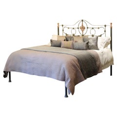 Cast Iron Antique Bed with Copper MSK68